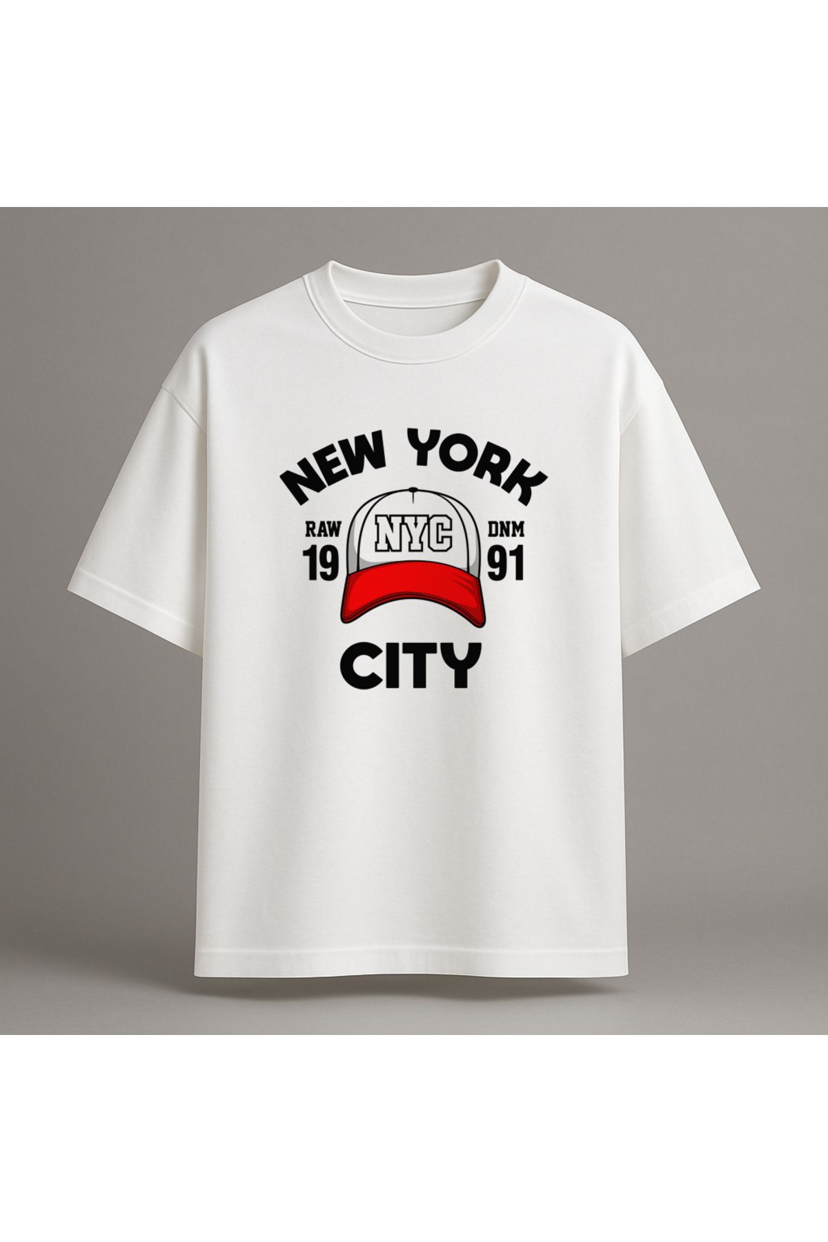 Fuco Supply Beyaz Oversize Baskılı Tişört – Unisex Rahat Kesim Streetwear