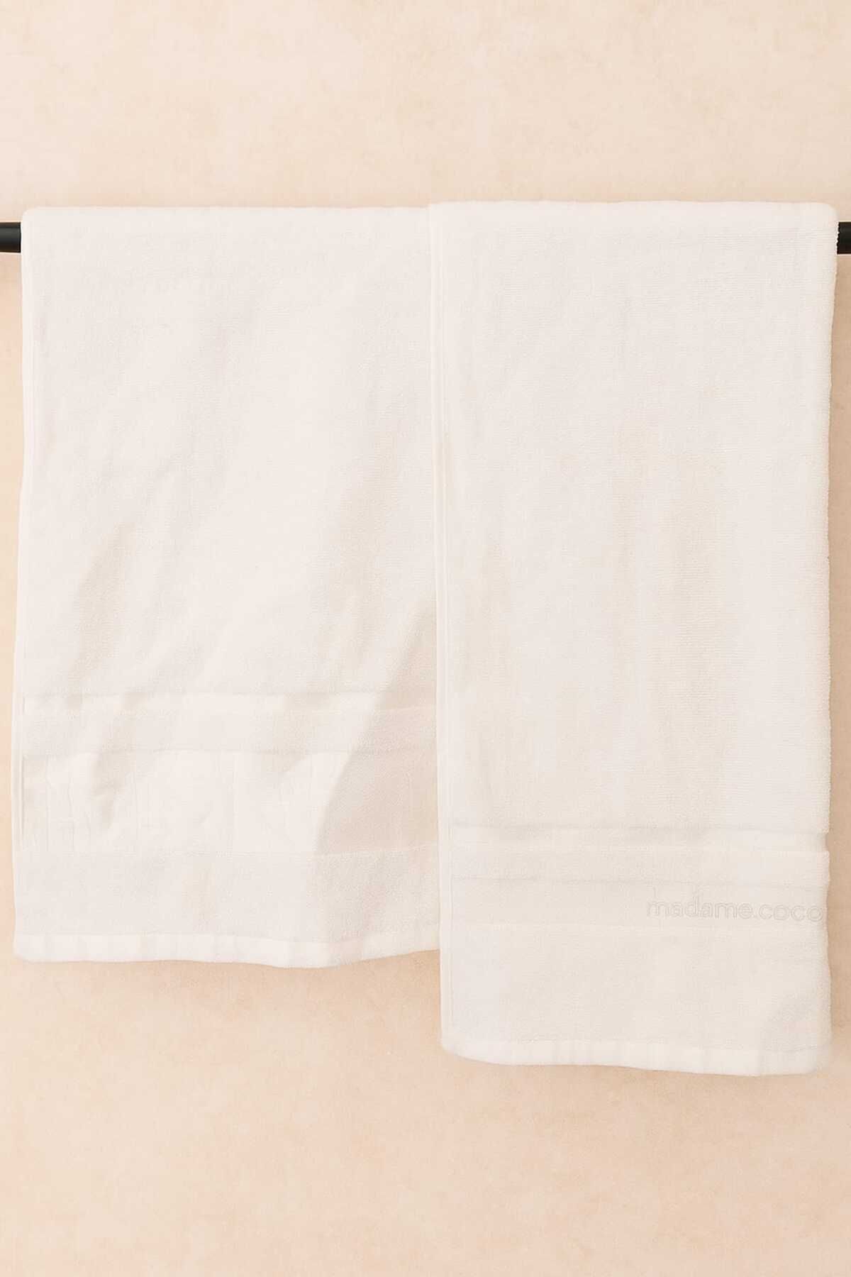 HB TEKSTİL %100 PAMUK BAMBU DESENLİ YUMUŞAK DOKULU HAVLU 50X90 5 Lİ SET (HER RENKTEN 1 ADET)