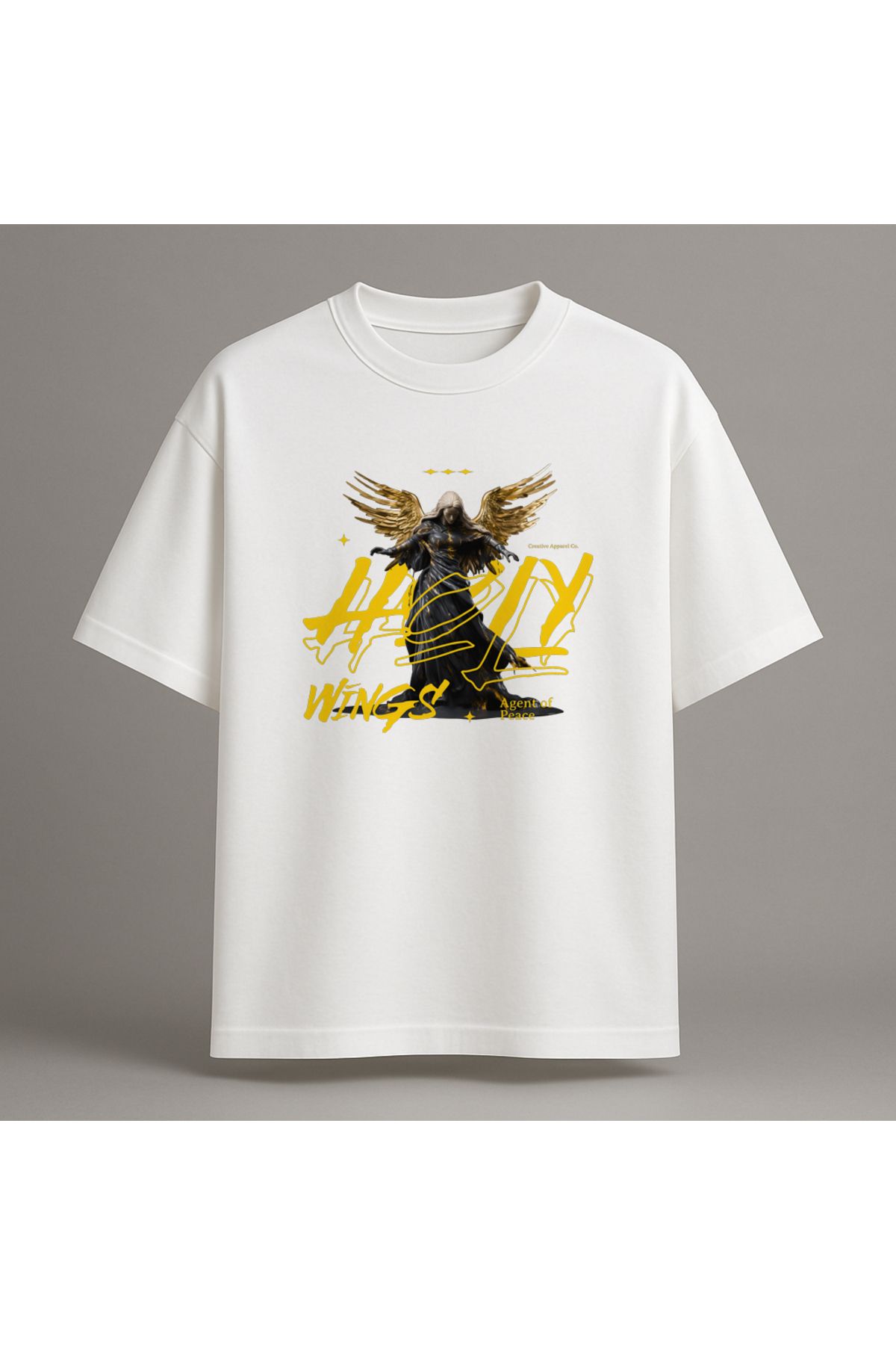 Fuco Supply Beyaz Oversize Baskılı Tişört – Unisex Rahat Kesim Streetwear