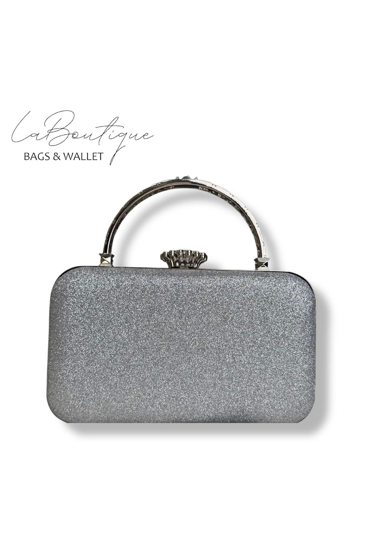 LA BOUTIQUE LB ABİYE ÇANTA 25-015 GÜMÜŞ