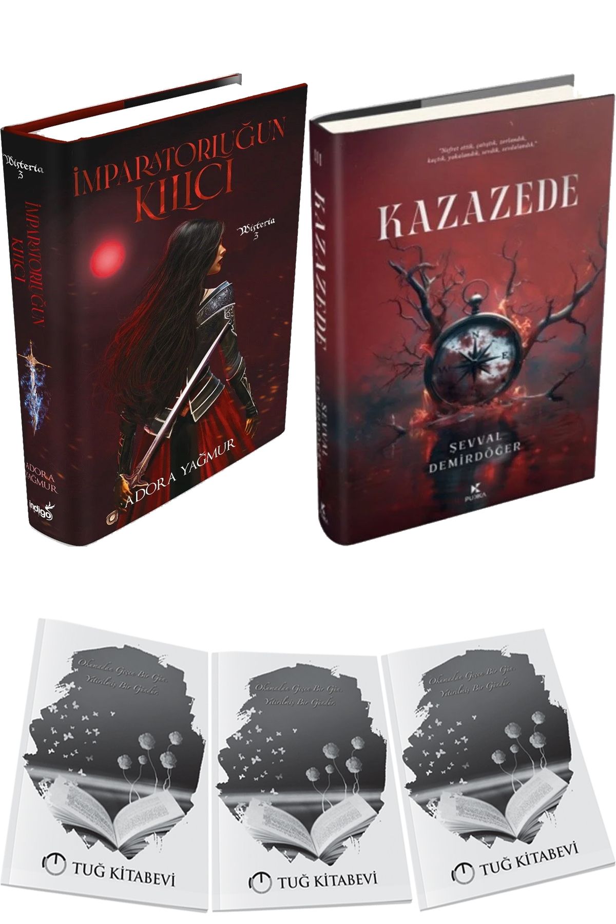 İndigo Kitap İmparatorluğun Kılıcı Ciltli ve Kazazede 3 Ciltli + Hediyeli
