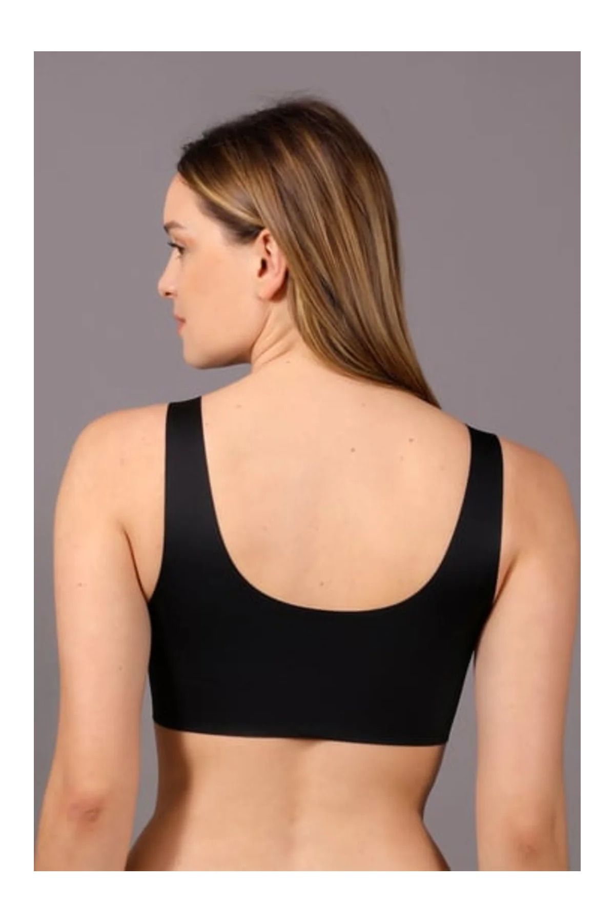 Butik New Bra 6125 Siyah Desteksiz Hayalet Ekru Bralet Sütyen