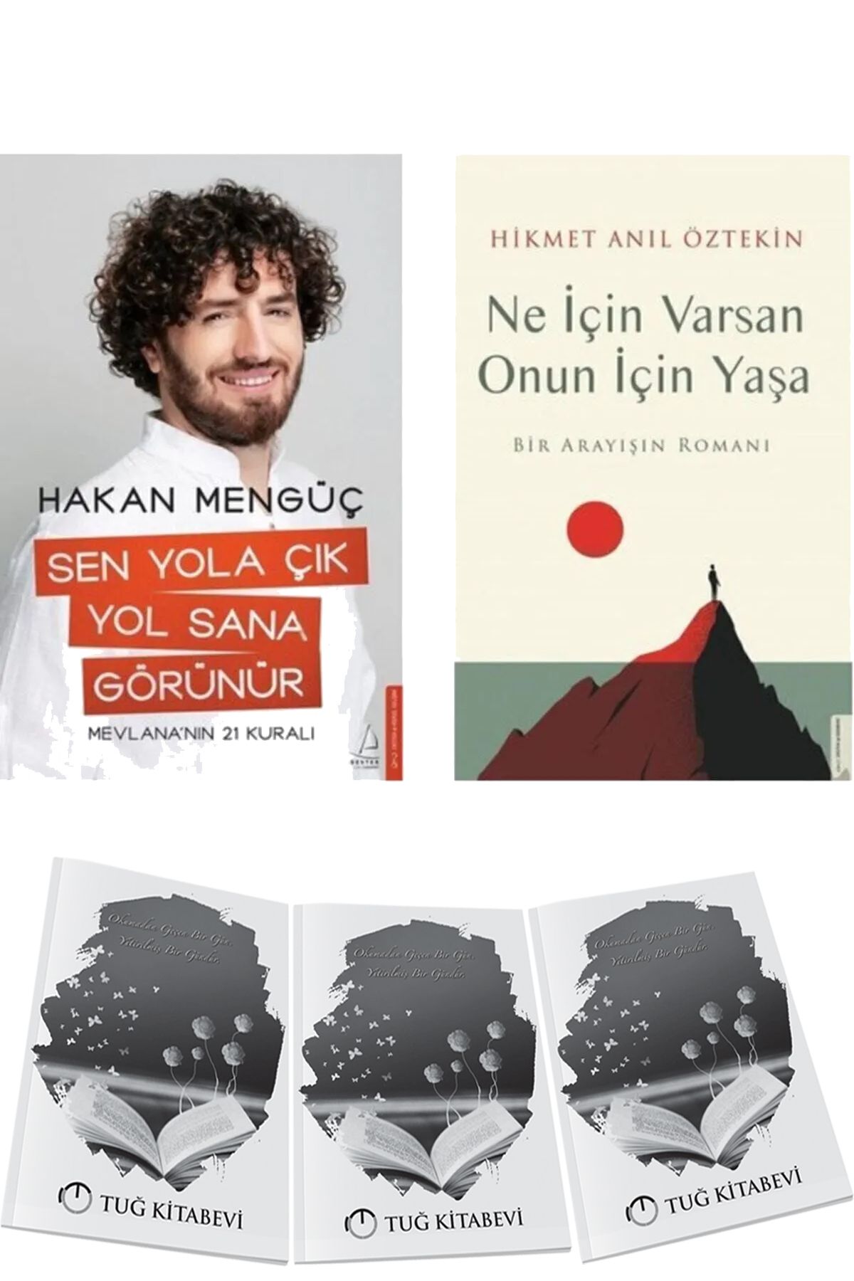 Destek Yayınları Sen Yola Çık Yol Sana Görünür ve Ne İçin Varsan Onun İçin Yaşa 2li Set Hakan Mengüç + Hediyeli