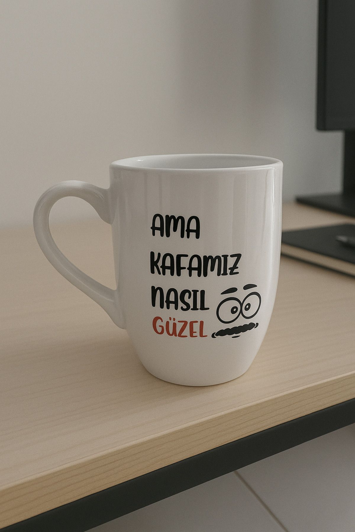 Tasarım Ama Kafamız Nası Güzel - Bulut Kupa - Hediyelik Seramik Kupa
