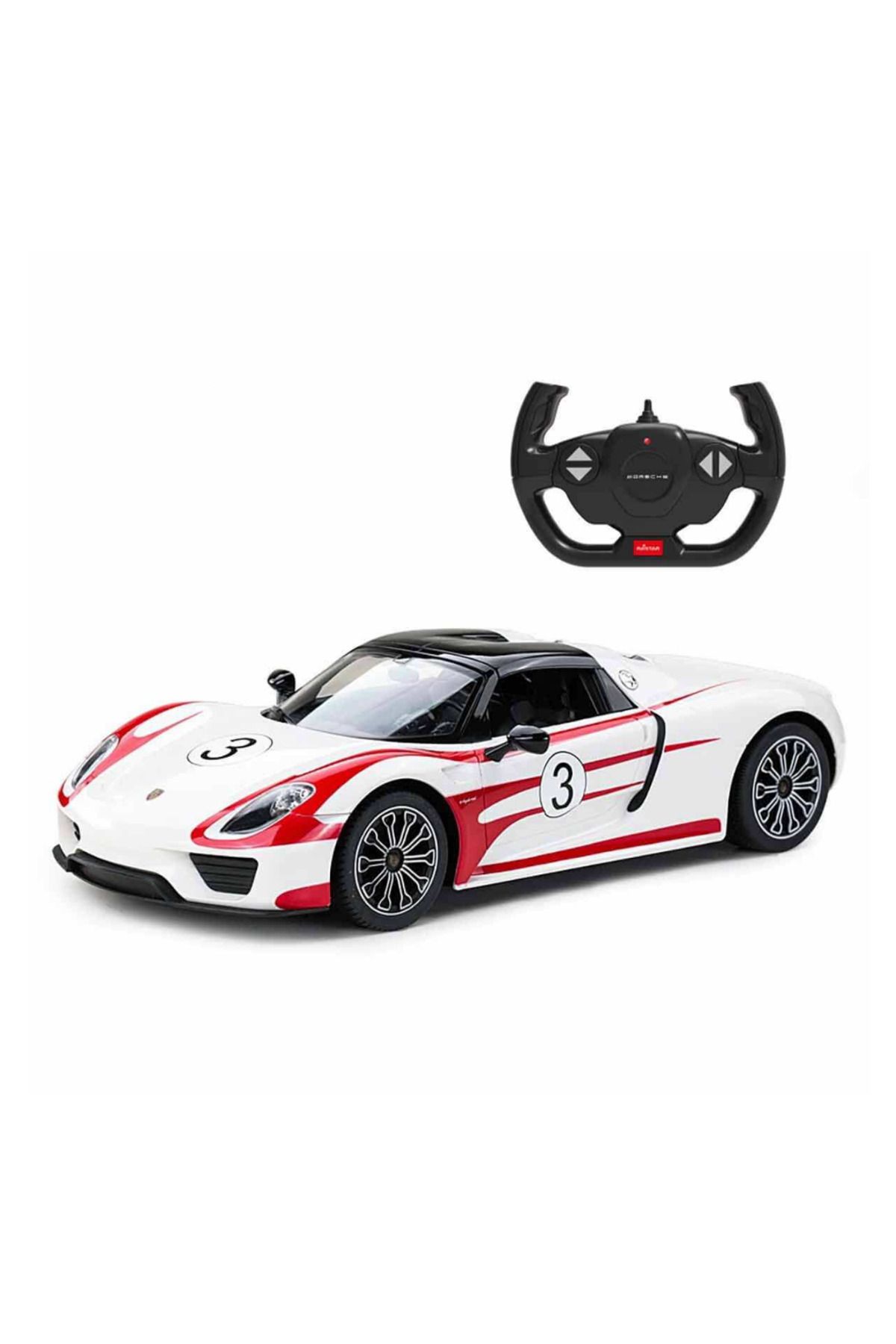 Art Tone SUNMAN RASTAR KUMANDALI ARABA 70710 PORSCHE 918 SPYDER WEİSSACH F/F R/C 2.4GHZ 1:14 IŞIKLI 6+