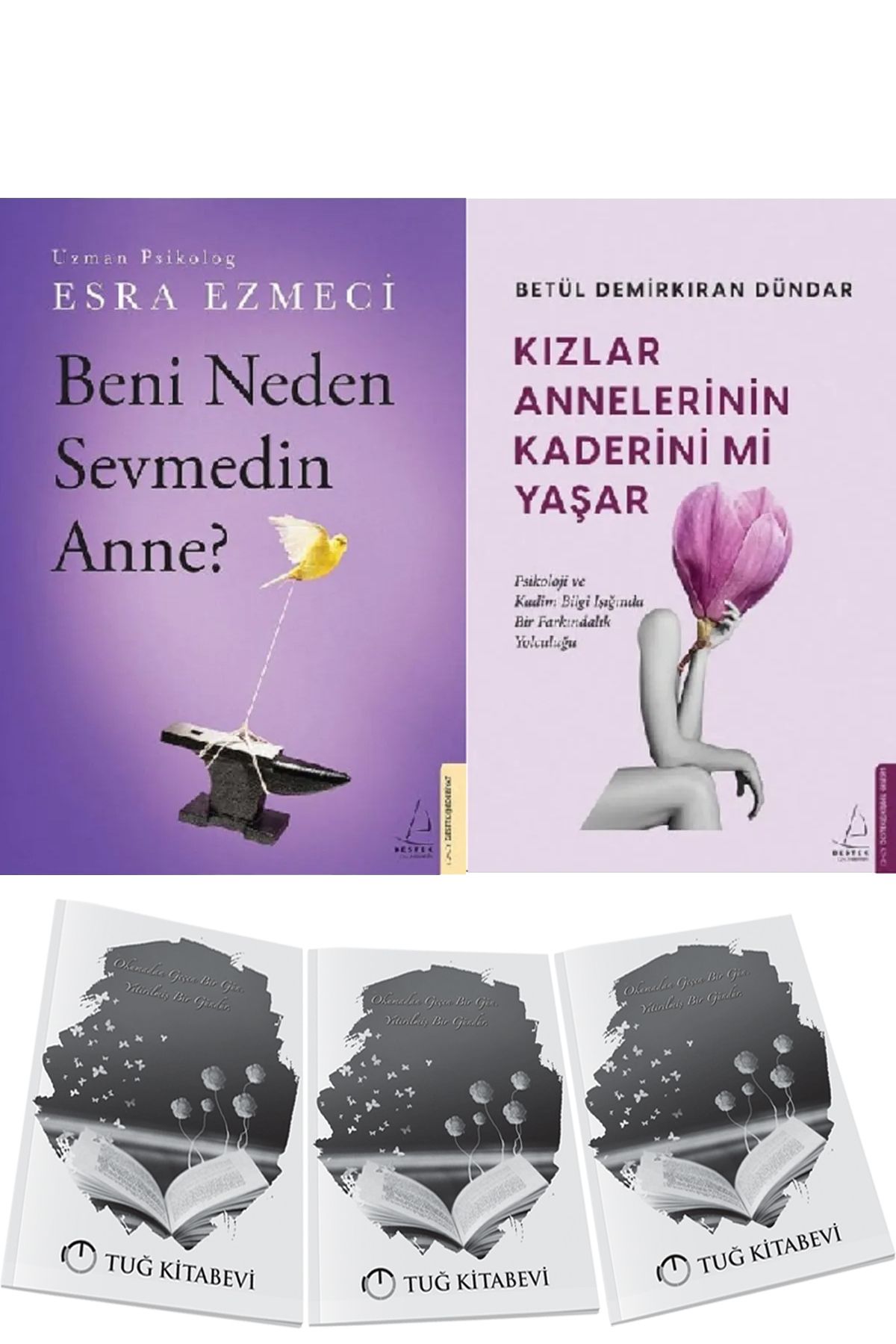 Destek Yayınları Beni Neden Sevmedin Anne? ve Kızlar Annelerinin Kaderini Mi Yaşar? 2li Set Esra Ezmeci + Hediyeli