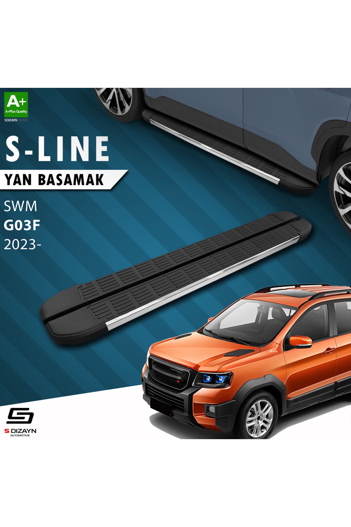 Life Tuning S-Dizayn SWM G03F S-Line Krom Yan Basamak 193 Cm 2023 Üzeri A+ Kalite