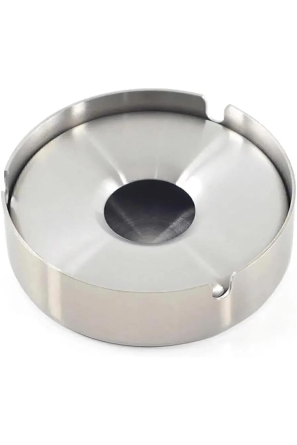 STOREMAX acelya Çelik Skoçlu Mat Yuvarlak Model Kapaklı Küllük Dekoratif Kül Tablası 10 Cm Küllük St