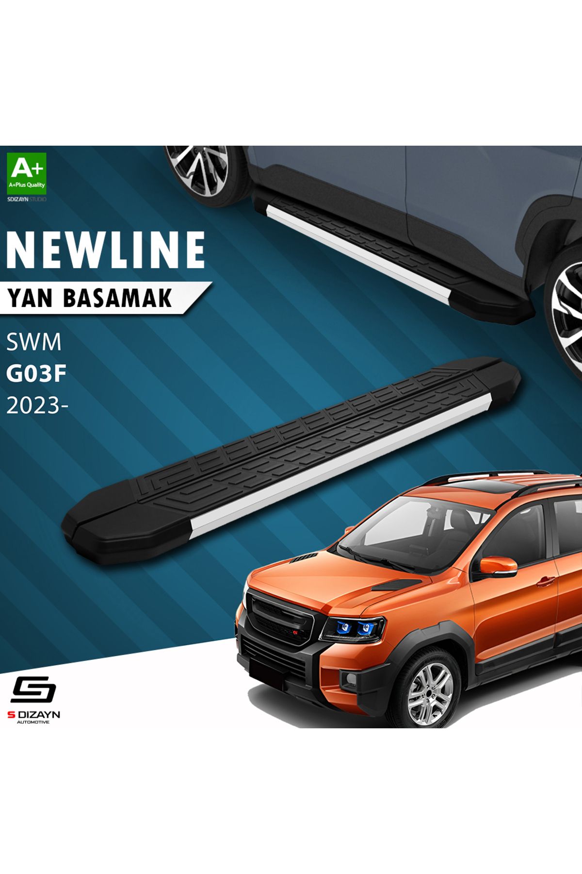 Life Tuning S-Dizayn SWM G03F NewLine Aluminyum Yan Basamak 193 Cm 2023 Üzeri A+ Kalite