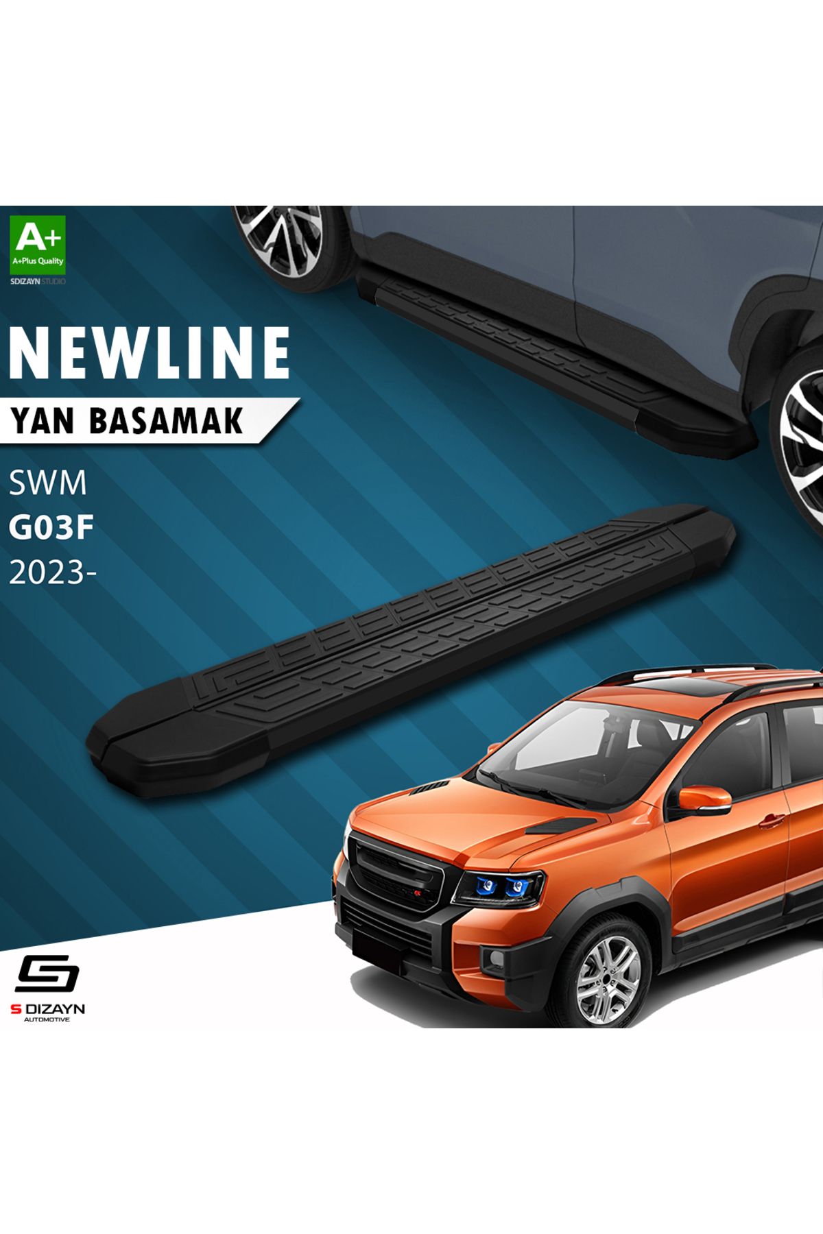 Life Tuning S-Dizayn SWM G03F NewLine Siyah Yan Basamak 193 Cm 2023 Üzeri A+ Kalite