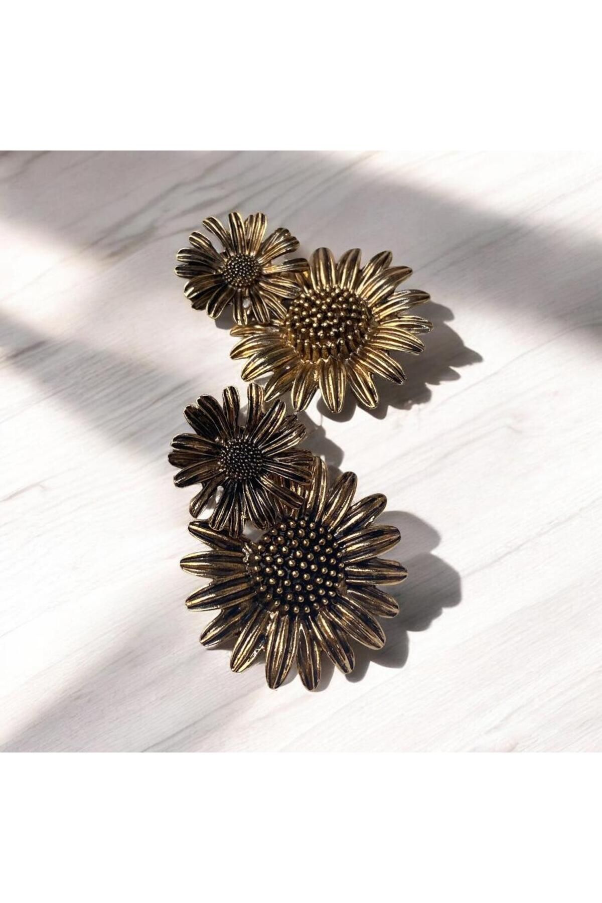 JEACCESSOIRE Ayçiçeği Küpe