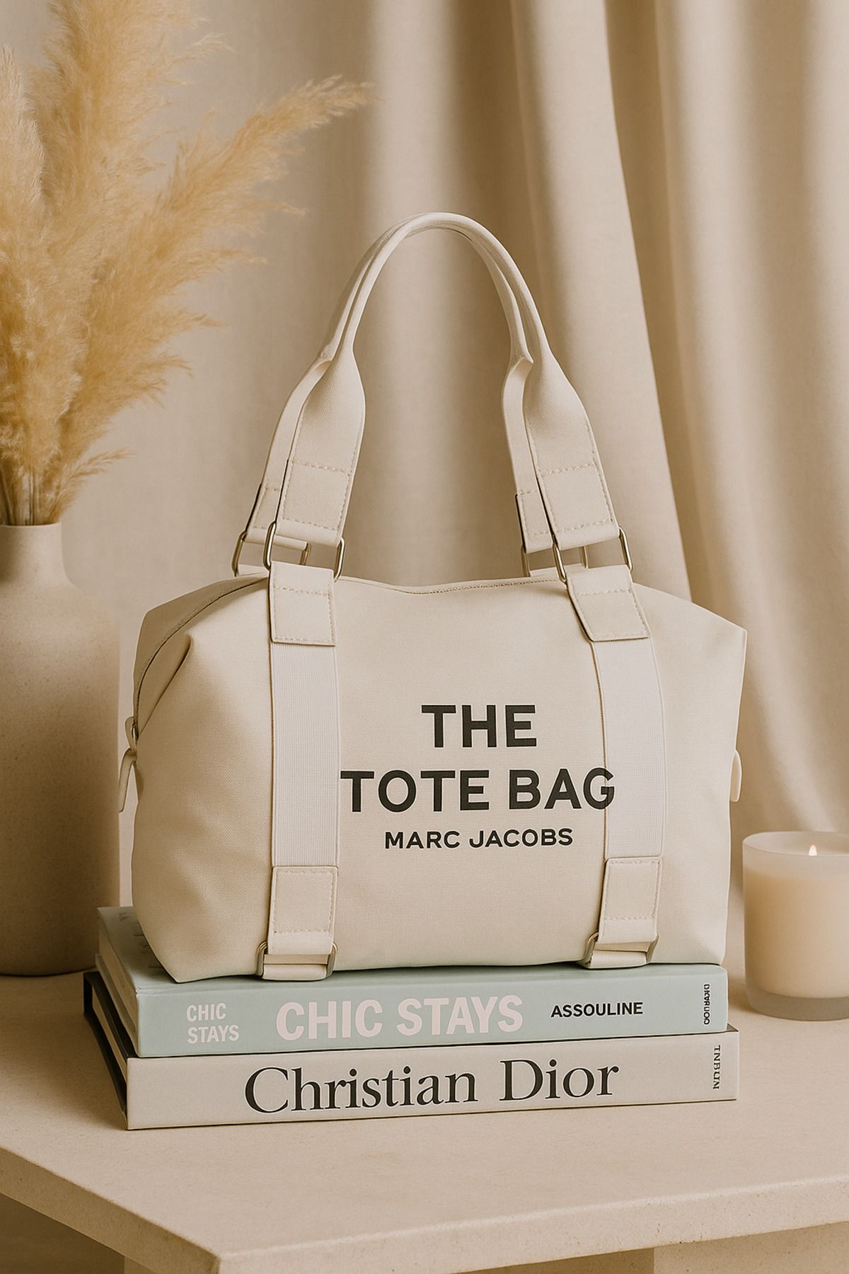 ÇANTA Kadın Beyaz Spor Tote Çanta - The Tote Bag Model