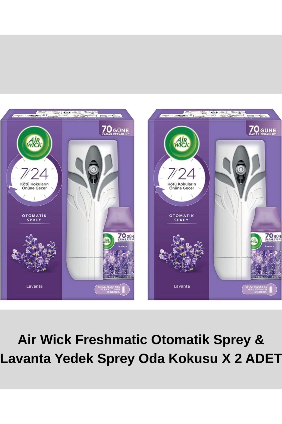 Air Wick Freshmatic Otomatik Sprey & Lavanta Yedek Sprey Oda Kokusu X 2 ADET