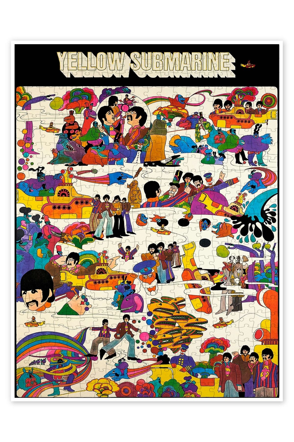 Jeronkarji The Beatles - Yellow Submarine 500 Parça Puzzle Yapboz Klasik Film Temalı