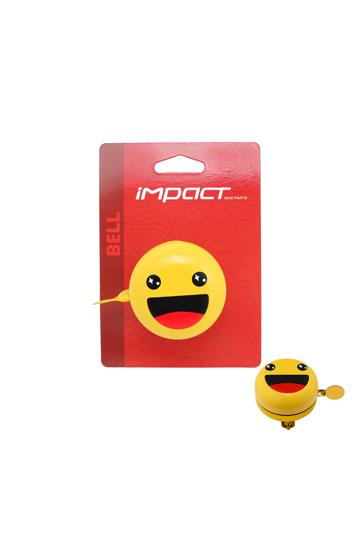 Impact LZ-58 Emoji D Gülen Yüz Metal Bisiklet Zili - Sarı - ZIL-145
