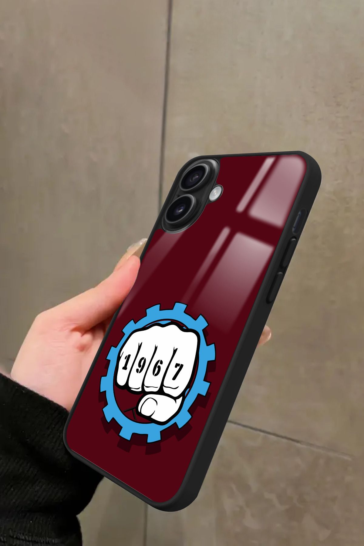 Snacase iPhone 16 Plus Uyumlu 1967 Yazılı Glossy Premium Kılıf