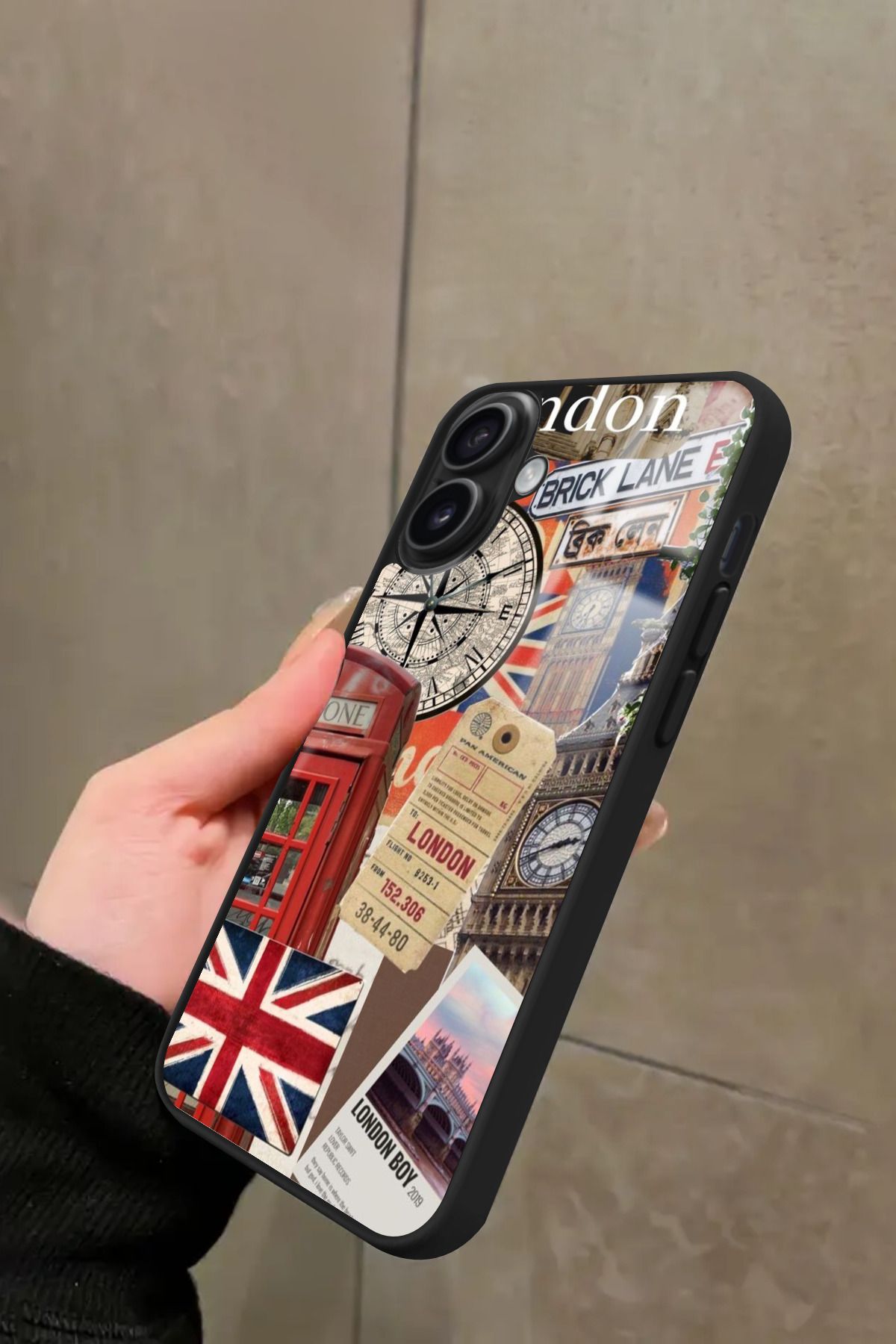 Snacase iPhone 16 Uyumlu Travel Tasarımlı Glossy Premium Kılıf