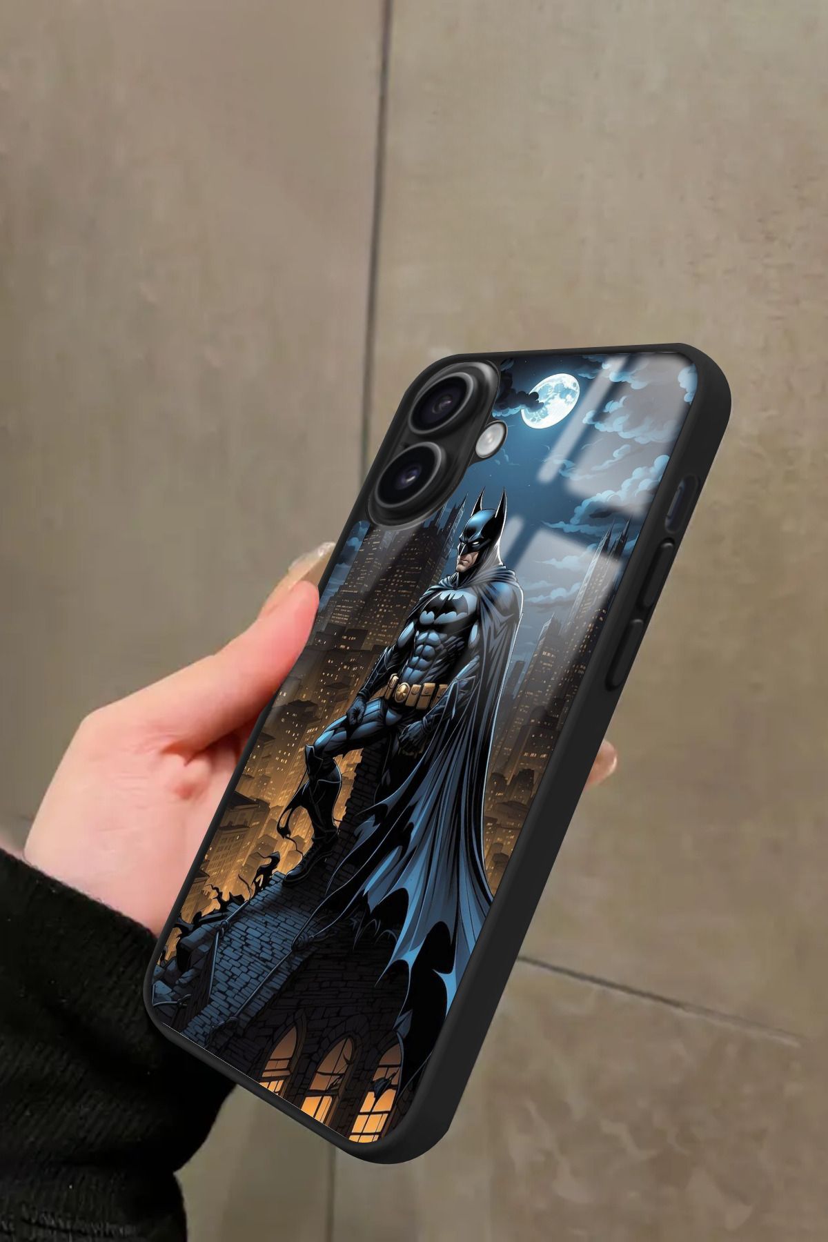 Snacase iPhone 16 Uyumlu Batman Tasarımlı Glossy Premium Kılıf