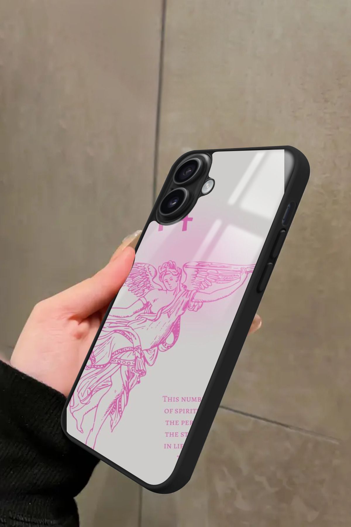 Snacase iPhone 16 Uyumlu 444 Yazılı Glossy Premium Kılıf