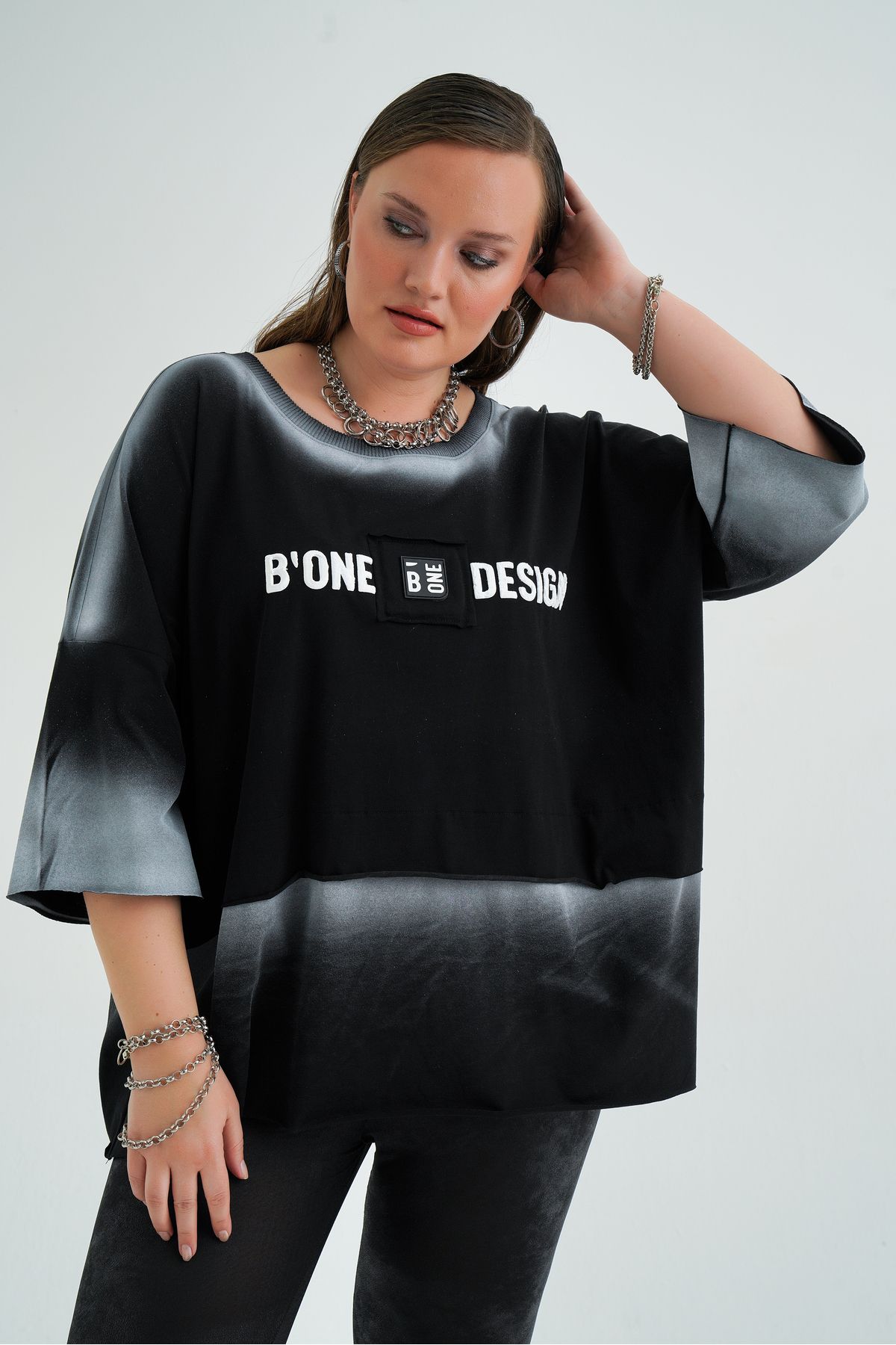 b-one fashion Baskı Detaylı Tişört