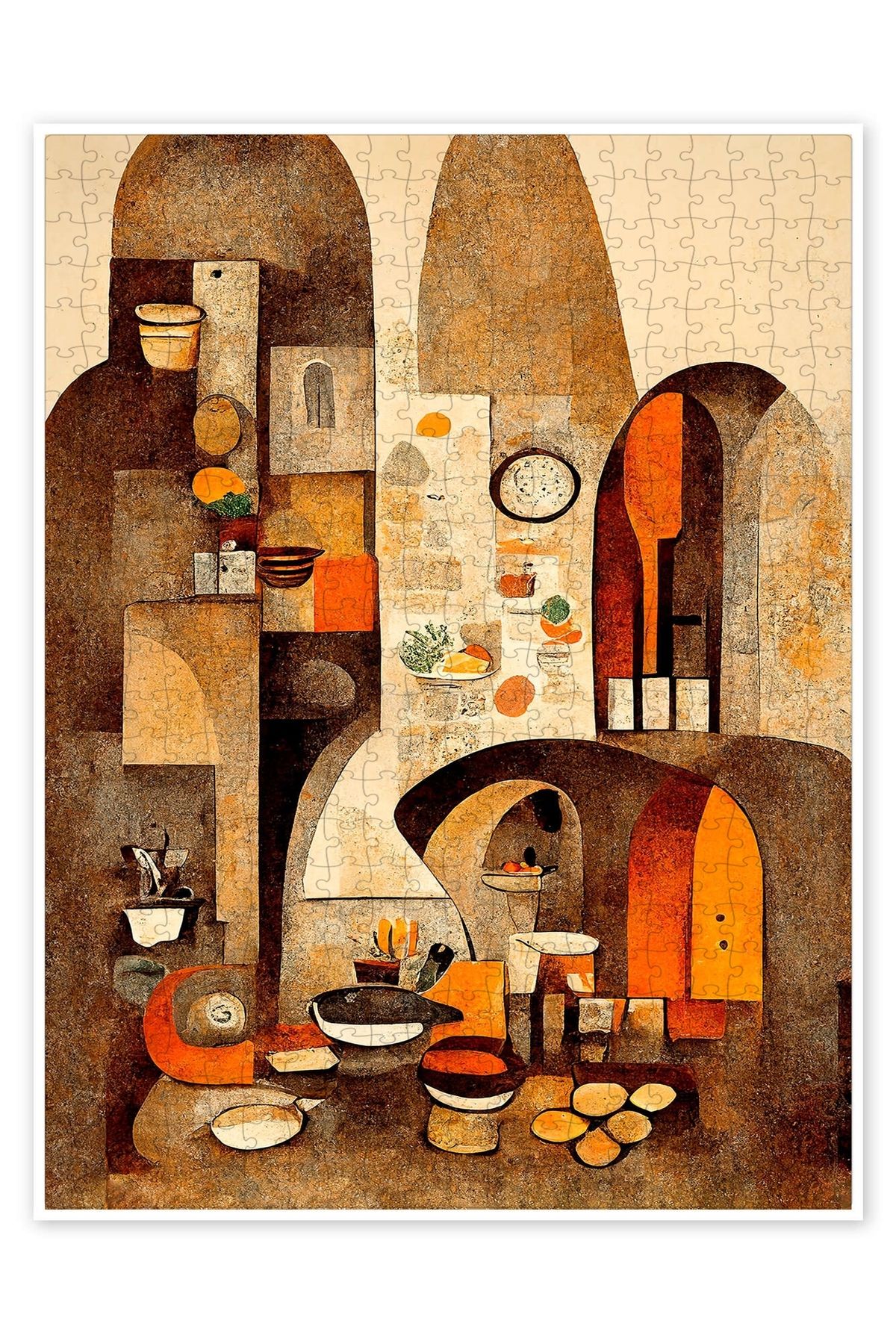 Jeronkarji La Cuisine 500 Parça Puzzle Yapboz Bohem Soyut Sanat Temalı