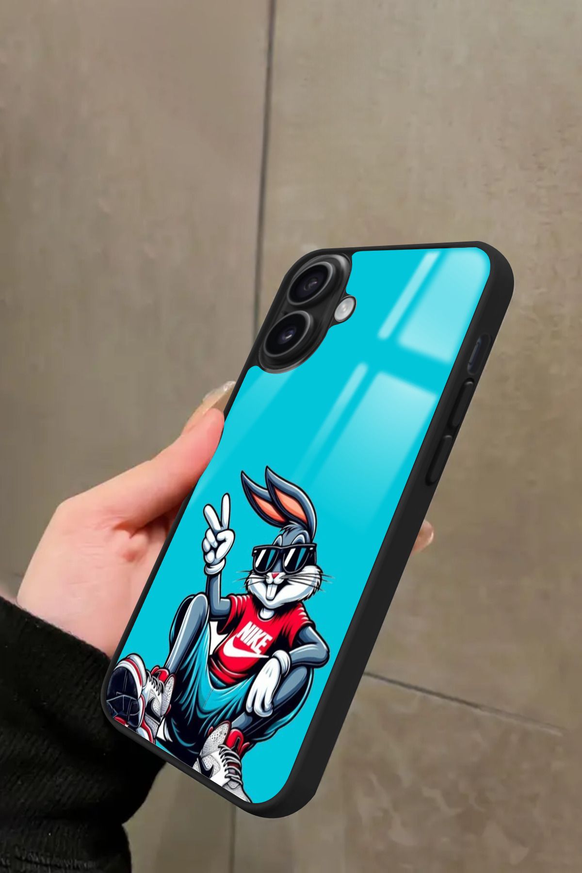 Snacase iPhone 16 Uyumlu Bugs Bunny Tasarımlı Glossy Premium Kılıf