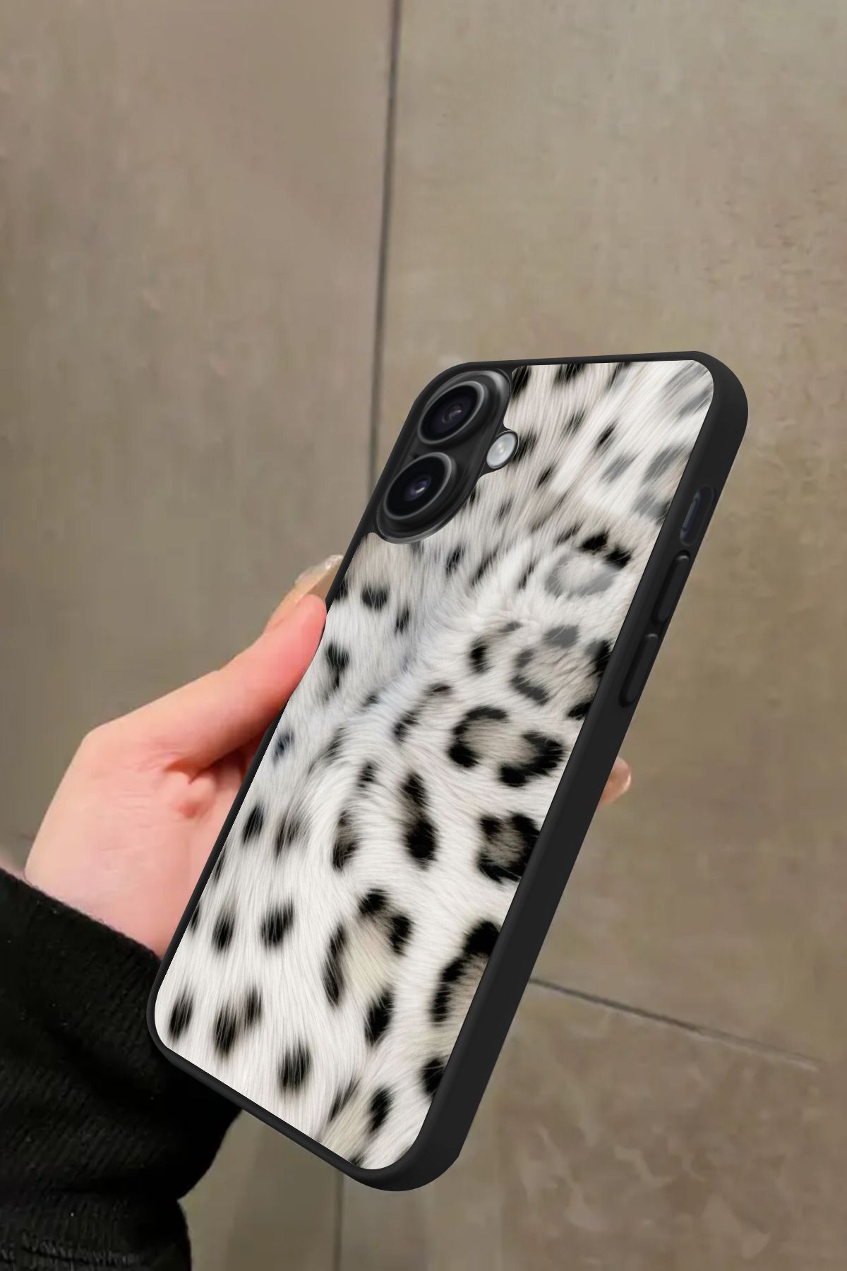 Snacase iPhone 16 Uyumlu Leopar Tasarımlı Glossy Premium Kılıf