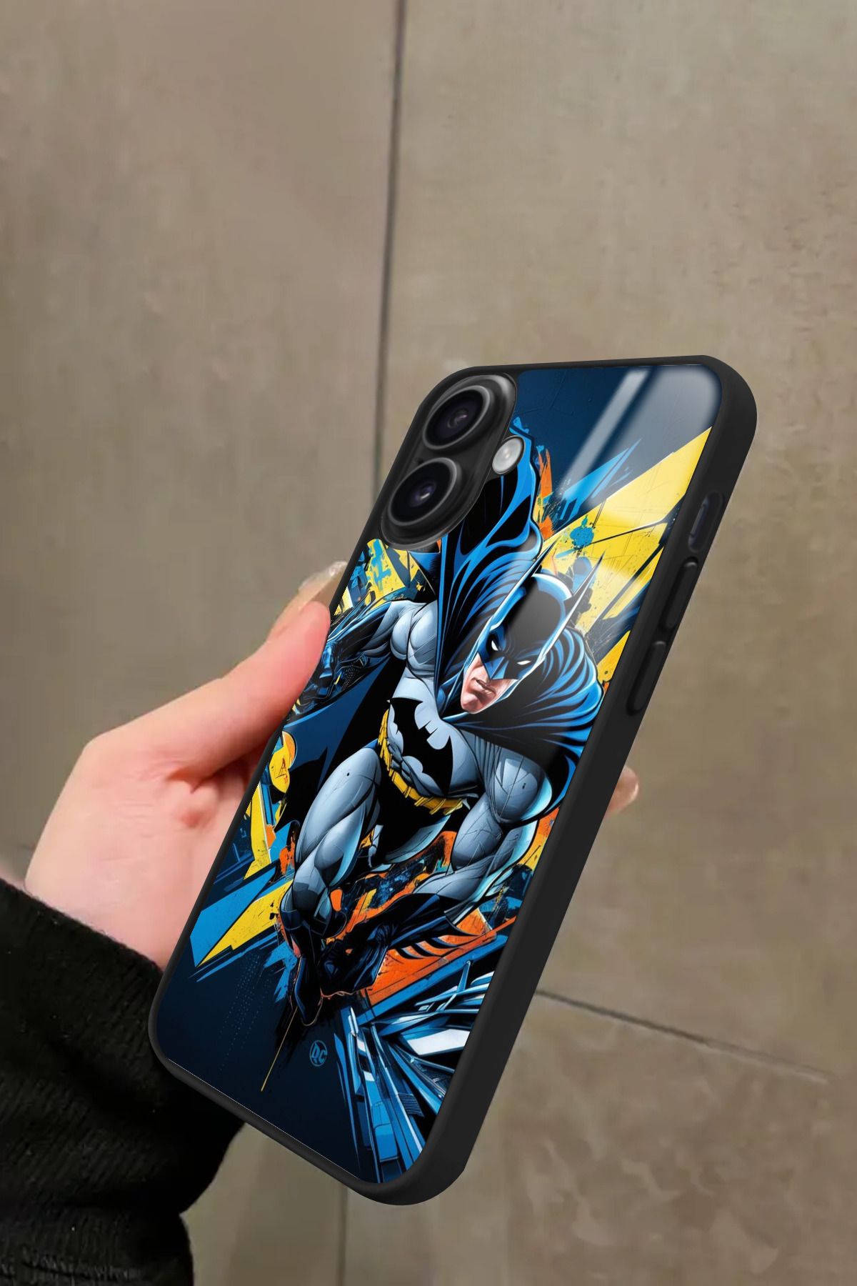 Snacase iPhone 16 Uyumlu Batman Tasarımlı Glossy Premium Kılıf