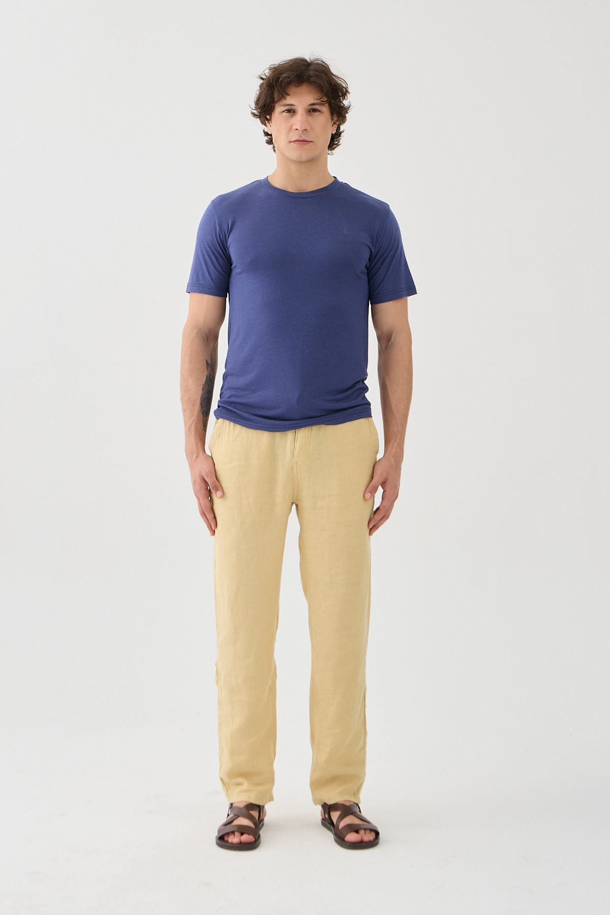 Estemarin Halikarnas Keten Jogger Pantalon