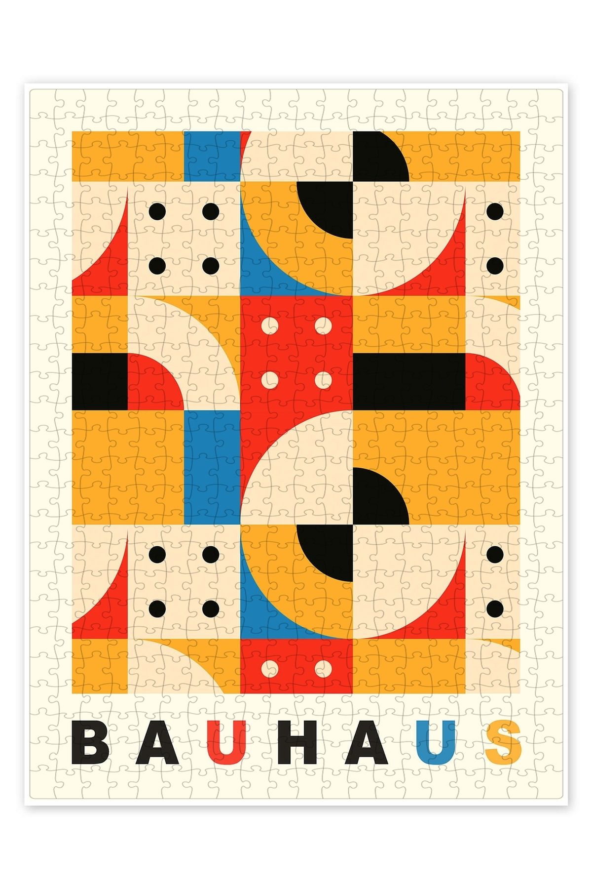 Jeronkarji Bauhaus No 2 500 Parça Puzzle Yapboz Bohem Soyut Sanat Temalı