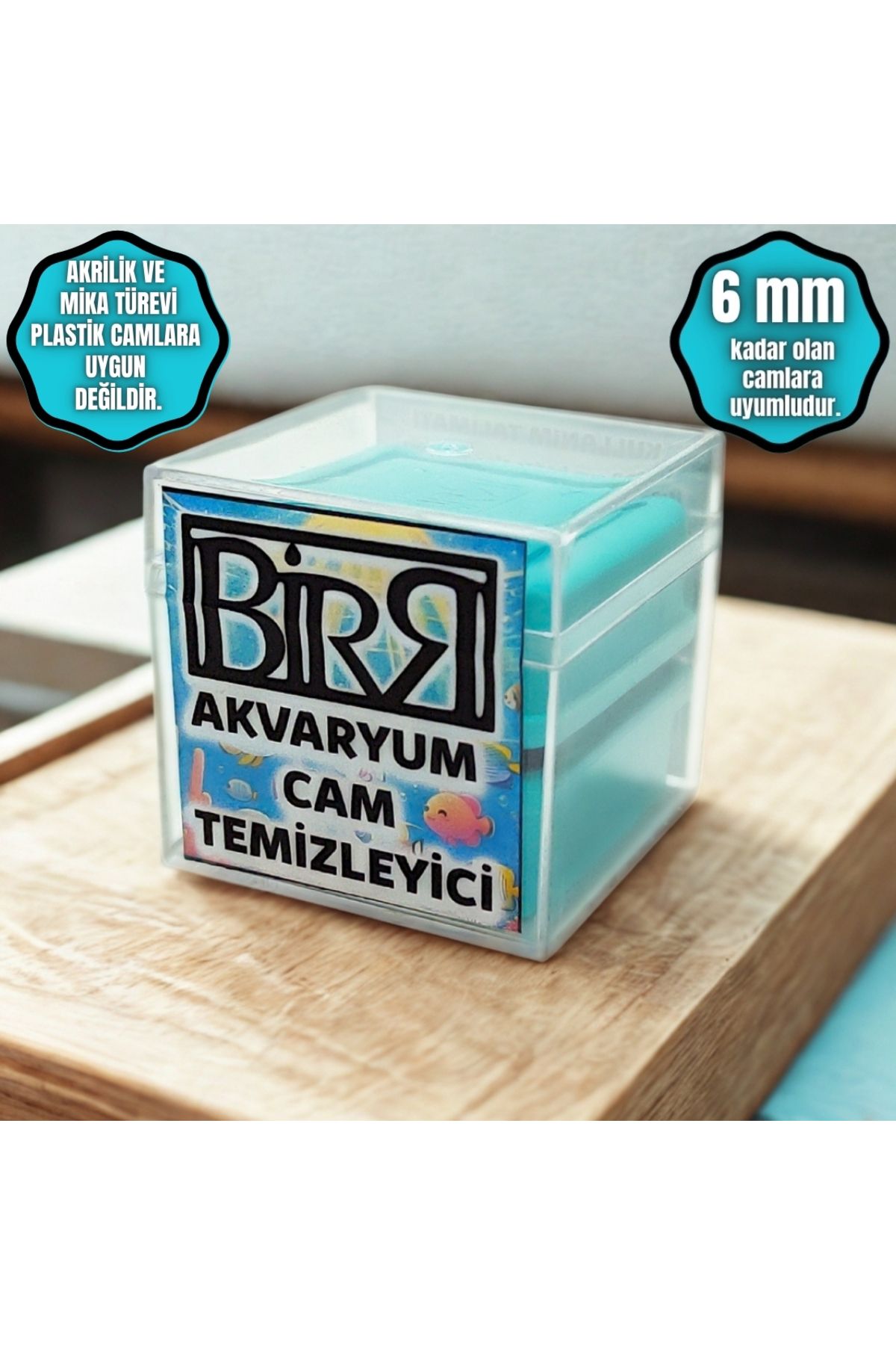 BİRRDESİGN Akvaryum Cam Sileceği Temizleyici(2-6 MM)