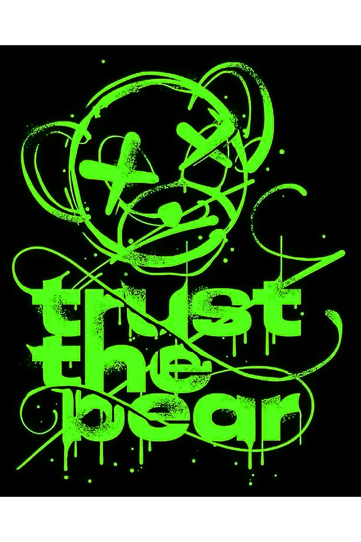 Docima Motosikler Sticker Trush The Bear