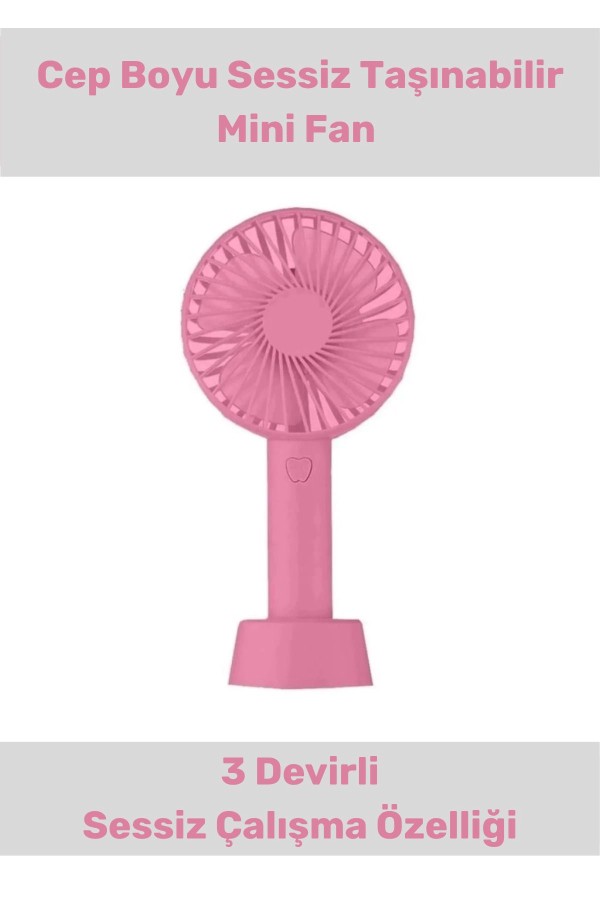 PeraNova Özel Seri Usb Şarjlı 3 Kademeli Sessiz Taşınabilir Mini Fan Pervaneli Soğutucu Küçük Vantilatör