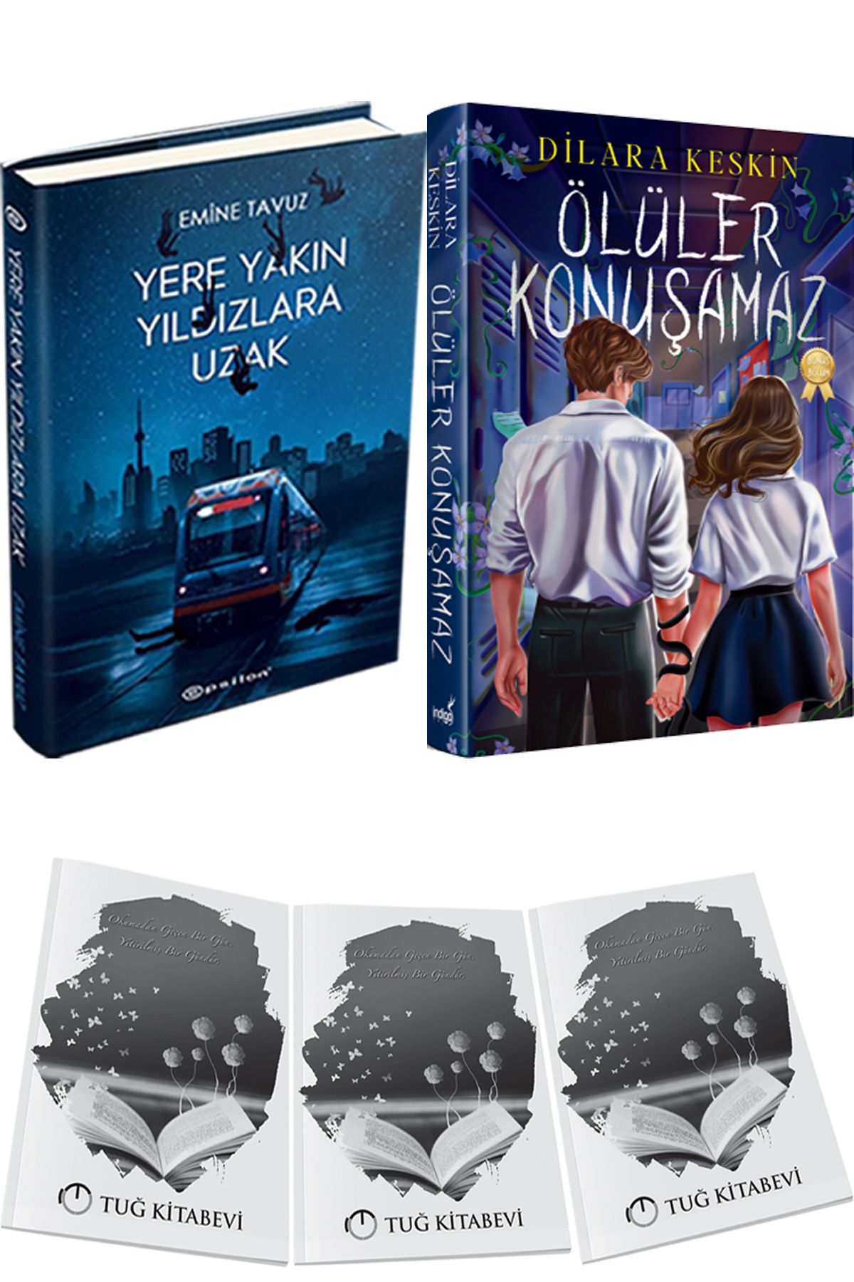 Epsilon Yayınevi Yere Yakın Yıldızlara Uzak Ciltli ve Ölüler Konuşamaz Yeni Ciltli + Hediyeli