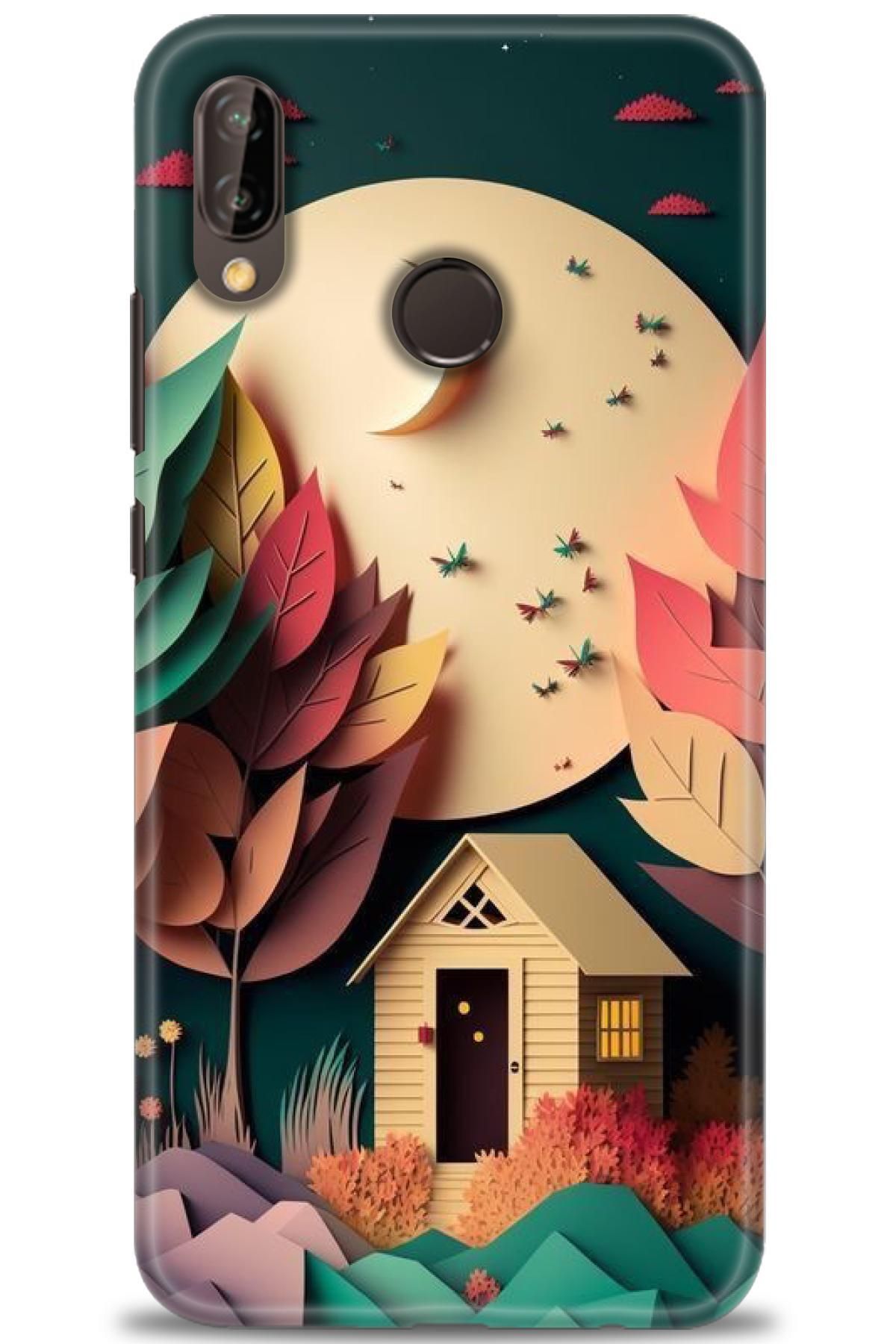 CooperTech Huawei P20 Lite İle Uyumlu HD Baskılı Silikon Kılıf - ÖzelSeri Huawei - 627