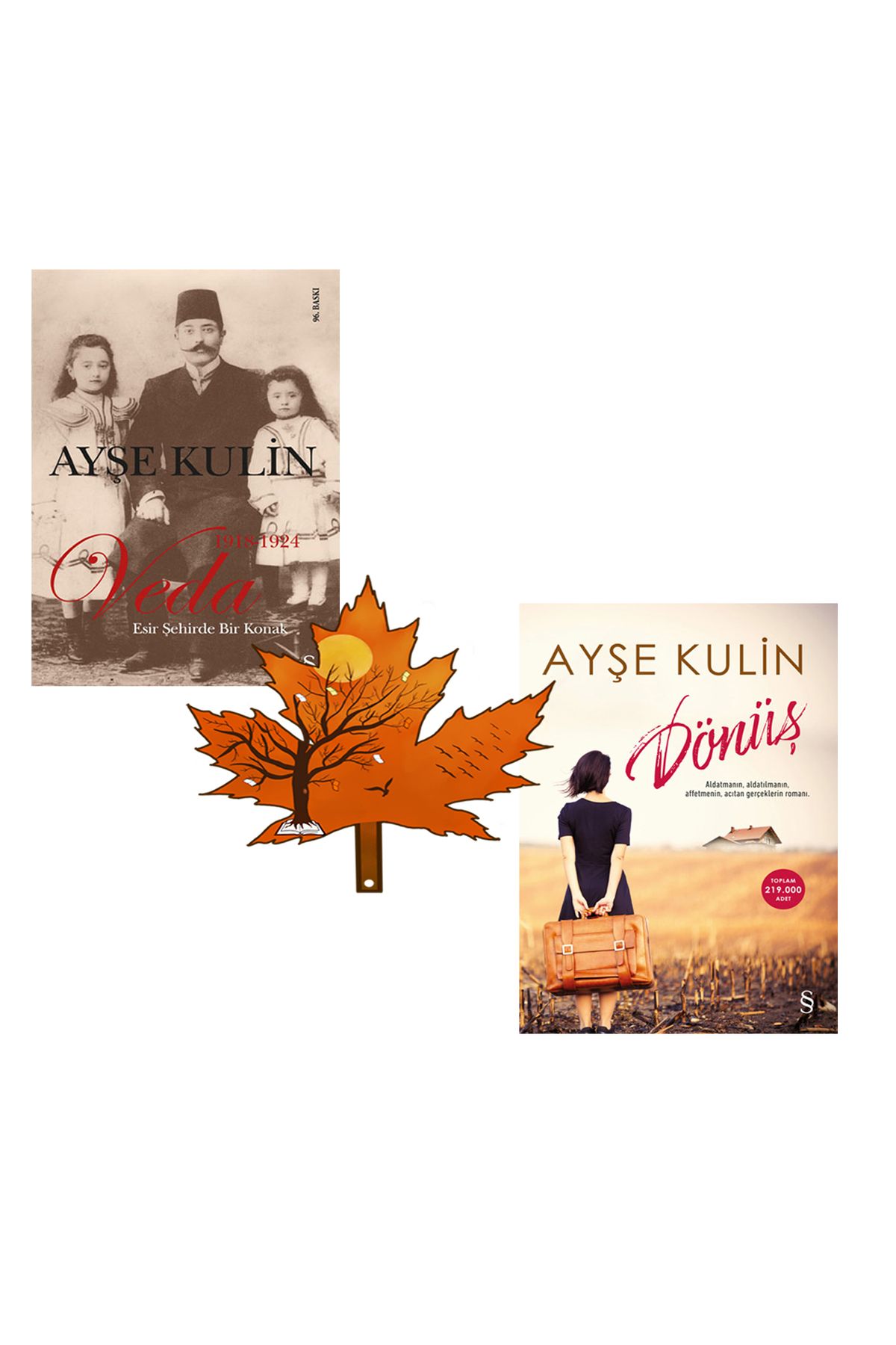 Everest Yayınları ayşe kulin - veda - ile - dönüş - 2 kitap ve kitap ayracı