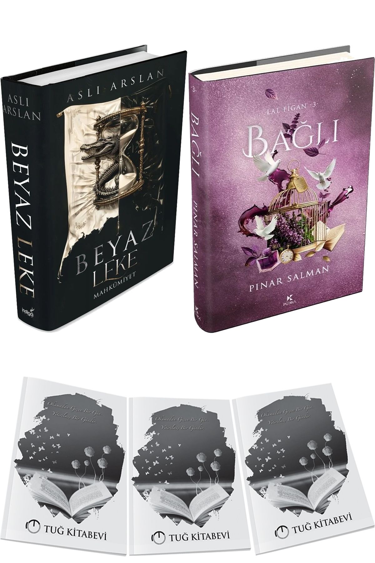 İndigo Kitap Beyaz Leke Mahkumiyet Ciltli ve Lal Figan 3 Bağlı Ciltli + Hediyeli