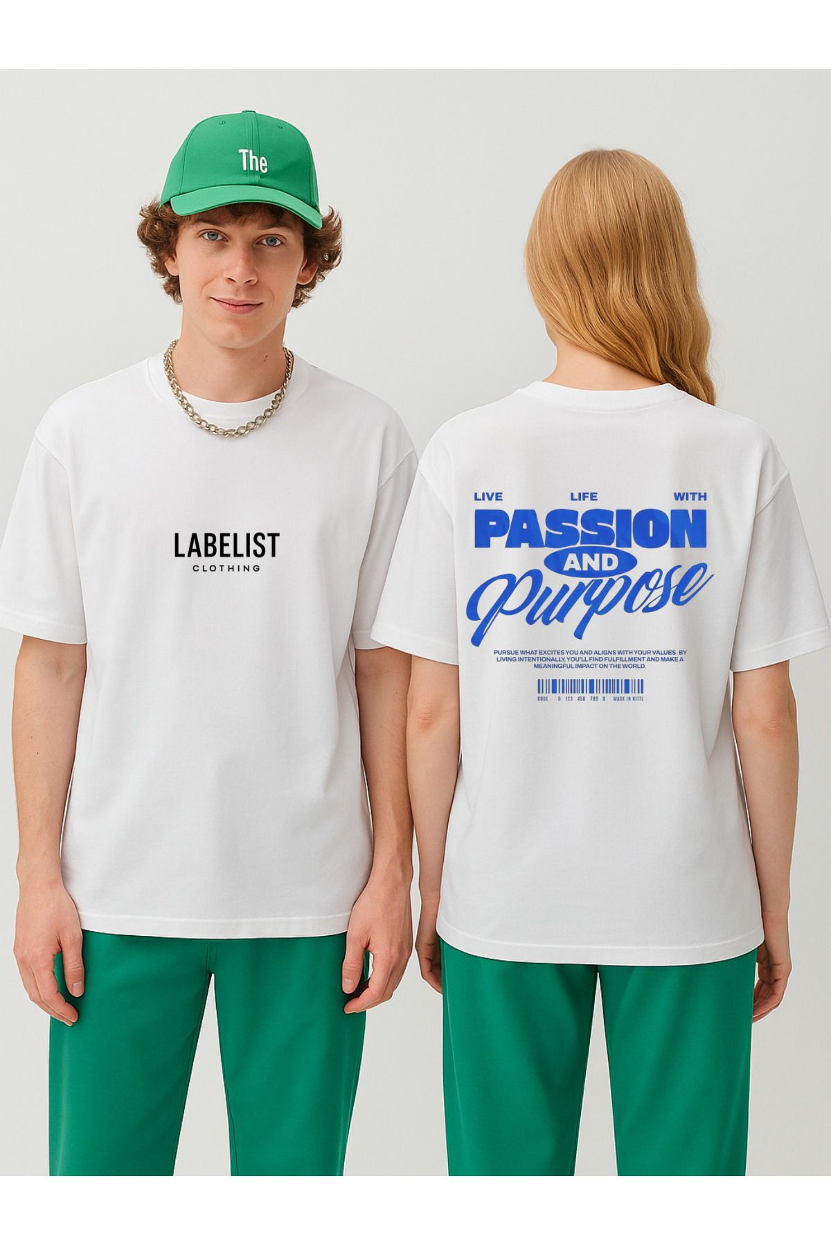 LABELIST CLOTHING UNISEX OVERSIZE PASSION SIRT BASKILI T-SHIRT