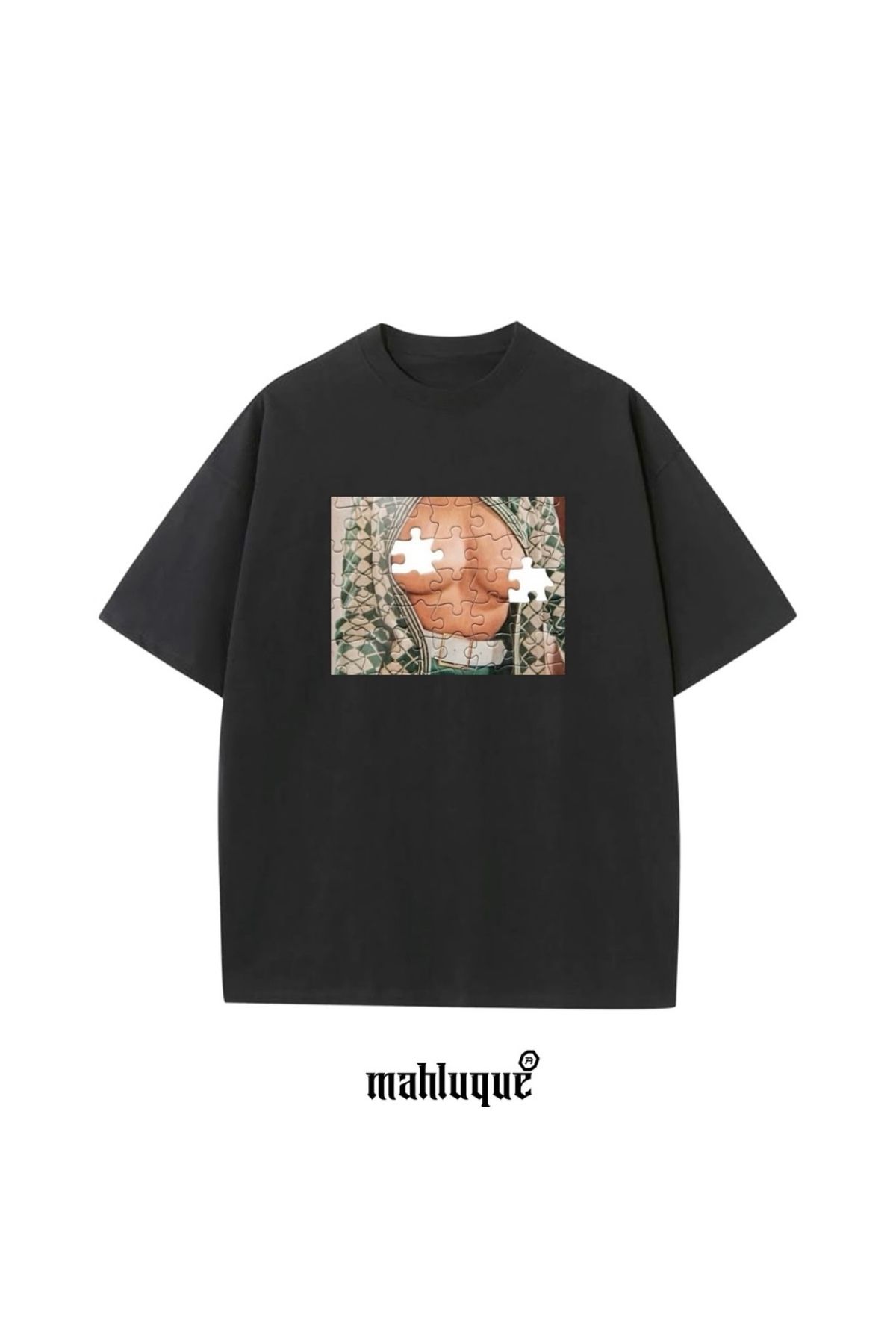 MOREJHN Puzzle Oversize T-Shirt