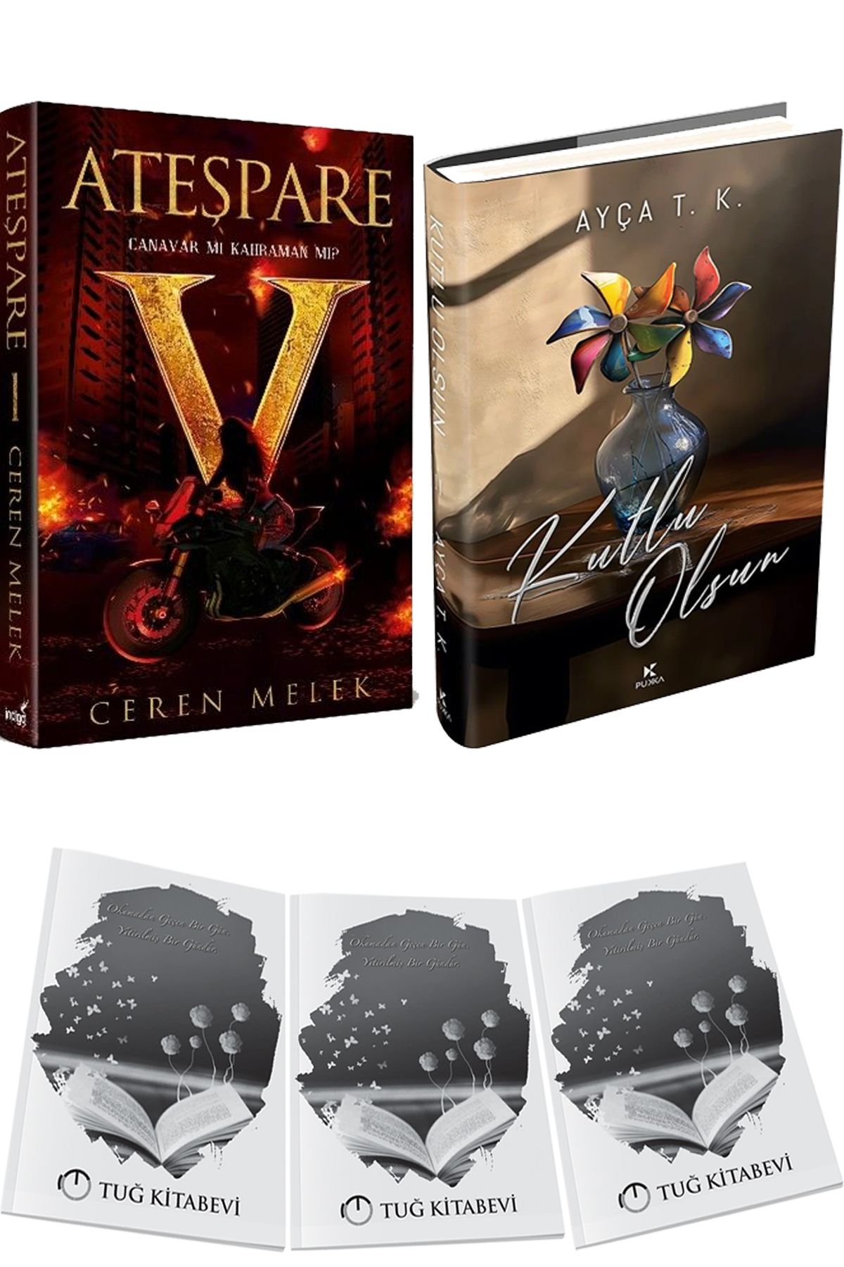 İndigo Kitap Ateşpare 1 Canavar mı Kahraman mı? Ciltli ve Kutlu Olsun 2 Ciltli + Hediyeli