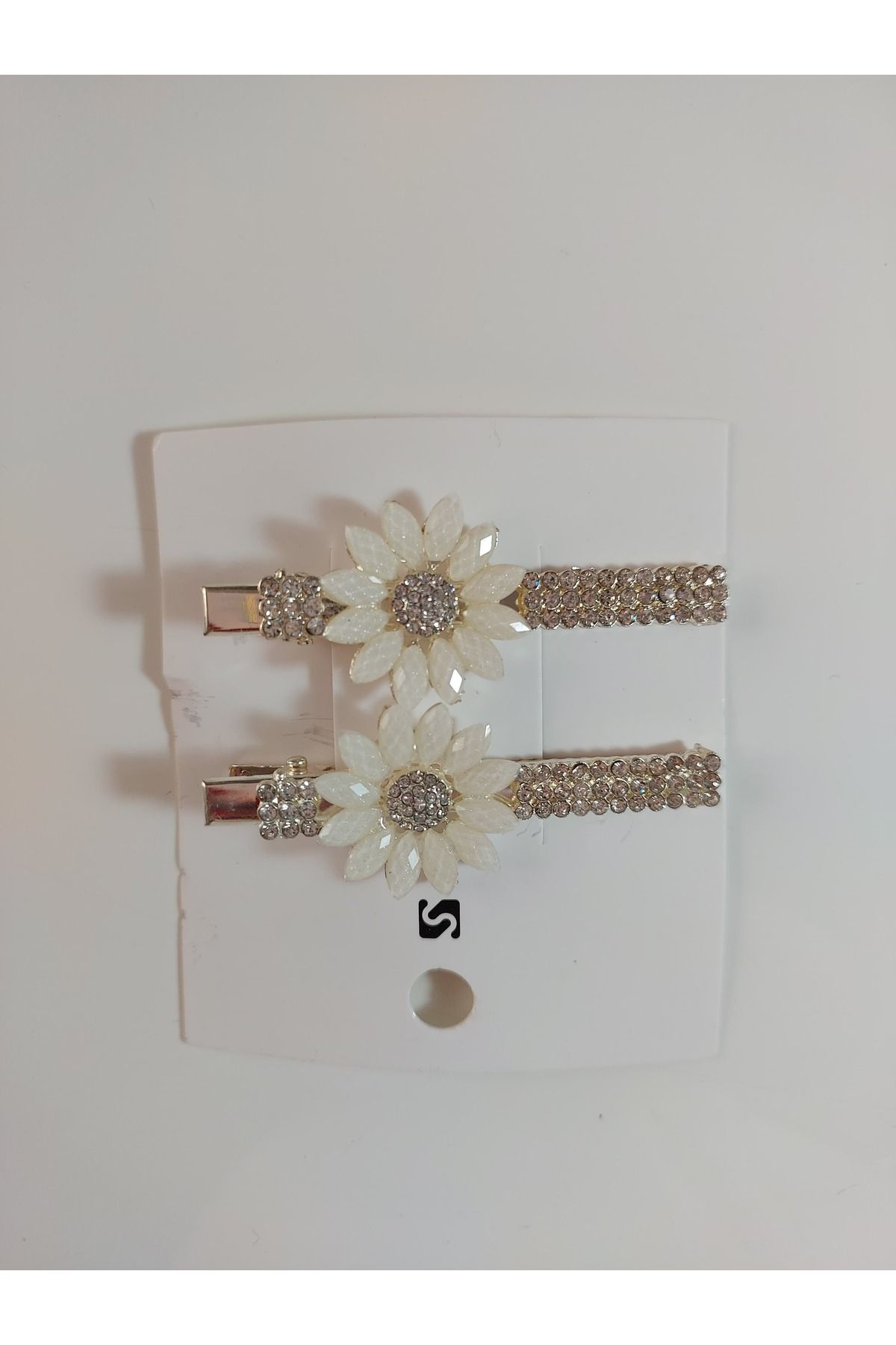 Helys Accessories Zirkon Taşlı Papatya Figürlü Toka