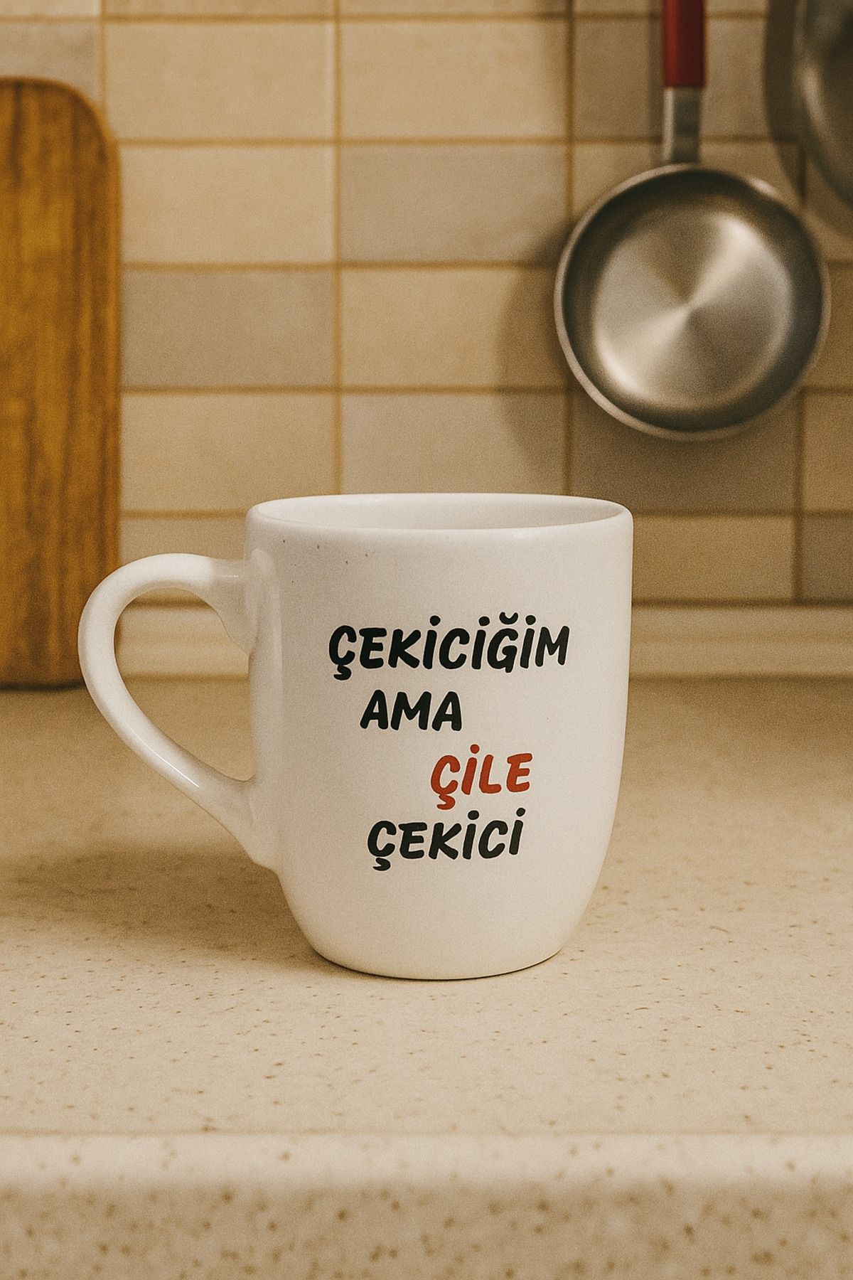 Tasarım Çekiciğim Ama Çile Çekici - Bulut Kupa - Hediyelik Seramik Kupa