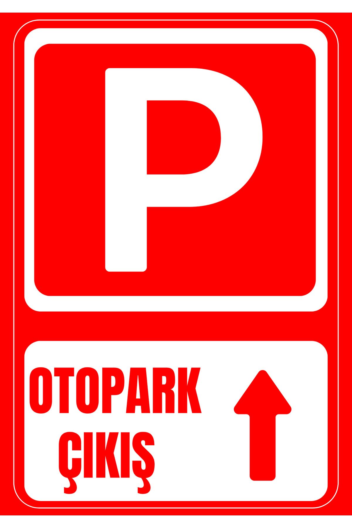 Girl Power 35 x 50 Otopark Çıkışı Yukarı Yön Folyo Baskı Sticker Uyarı Levhası