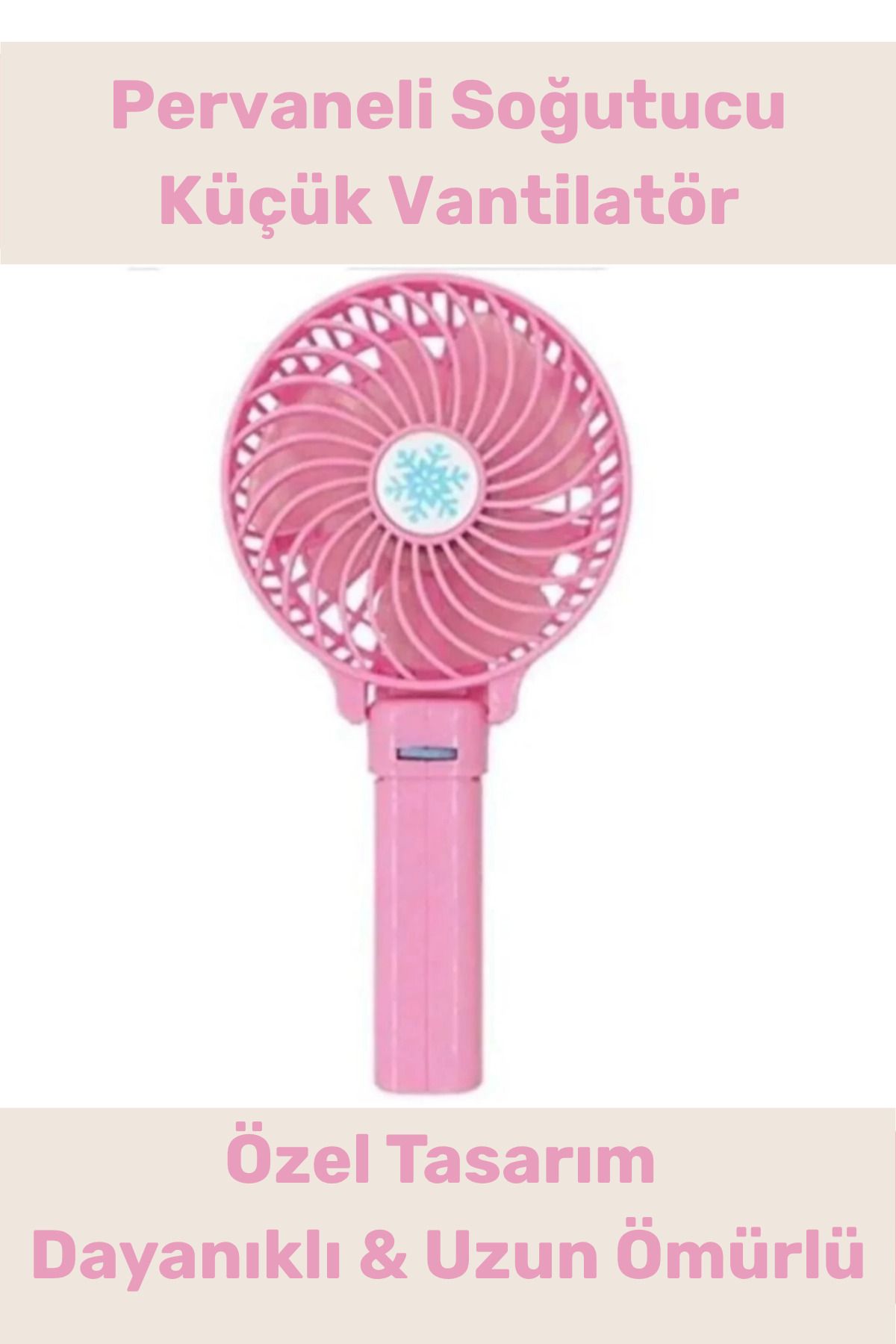 PeraNova Özel Üretim Cep Boyu Usb Şarjlı 3 Kademeli Sessiz Taşınabilir Mini Fan Pervaneli Soğutucu Vantilatör