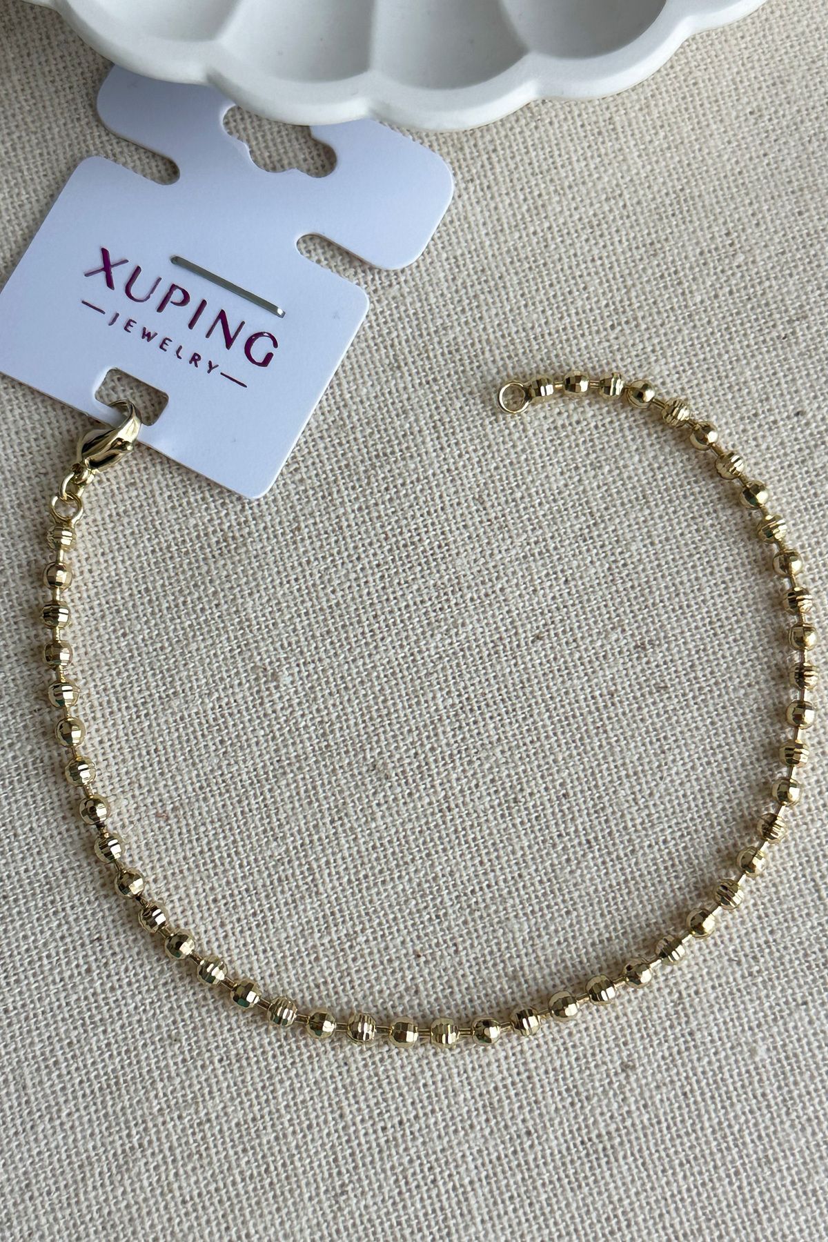 Modacaprea Xuping 14K 19cm Mini Dorika Kadın Bileklik – Altın Renk | Kararmaz Şık Xuping Takı
