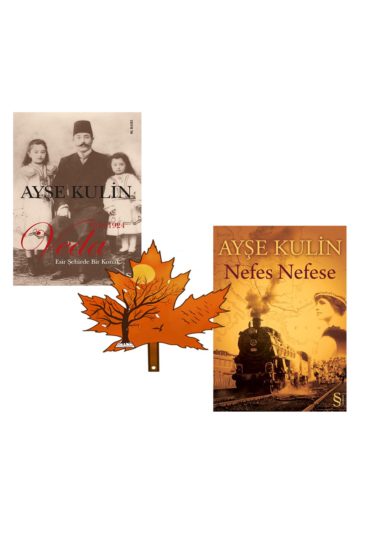 Everest Yayınları ayşe kulin - veda - ile - ayşe kulin nefes nefese kitabı - 2 kitap ve kitap ayracı