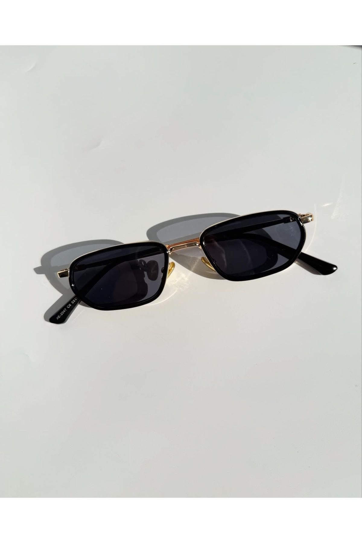La sauvagine Noir Class Unisex Siyah & Gold Güneş Gözlüğü