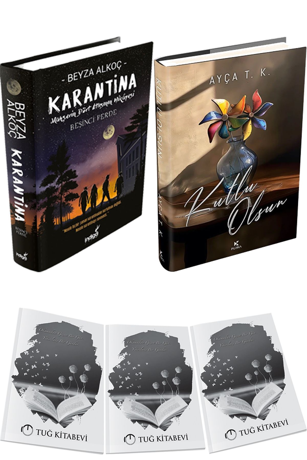 İndigo Kitap Karantina 5 Ciltli ve Kutlu Olsun 2 Ciltli + Hediyeli