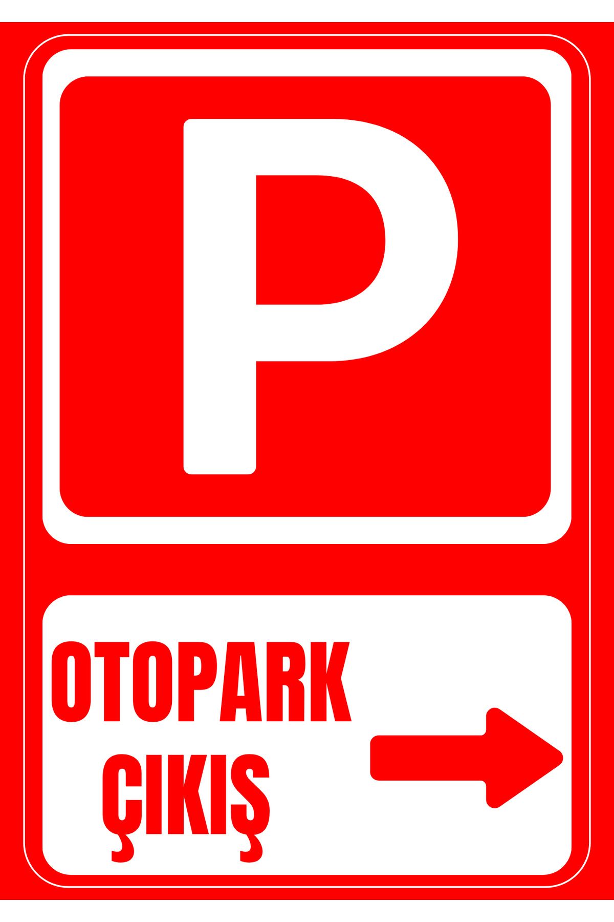 Girl Power 35 x 50 Otopark Çıkışı Sağ Yön Folyo Baskı Sticker Uyarı Levhası