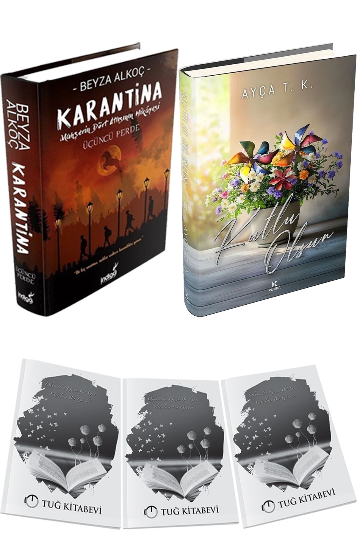 İndigo Kitap Karantina 3 Ciltli ve Kutlu Olsun 3 Ciltli + Hediyeli